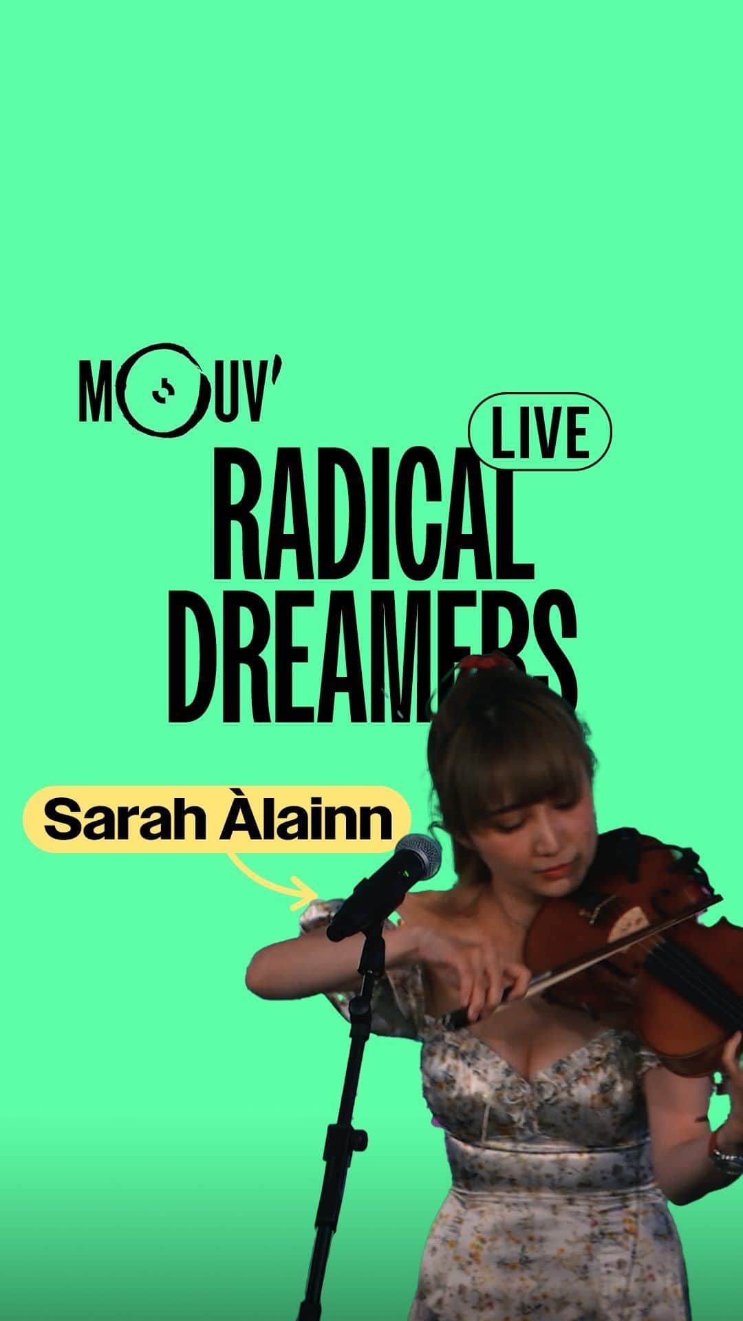 サラ・オレインのインスタグラム：「Radical Dreamers interprété en live par @sarahalainn dans YATTA! 🤩」
