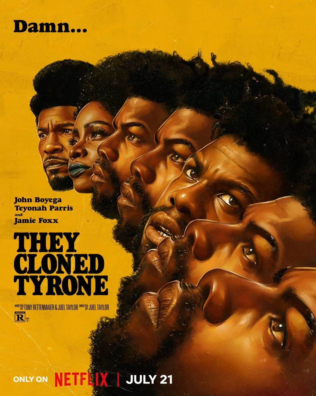 ジョン・ボイエガのインスタグラム：「DAMN! They Cloned Tyrone official poster. What you think??  #theyclonedtyrone」