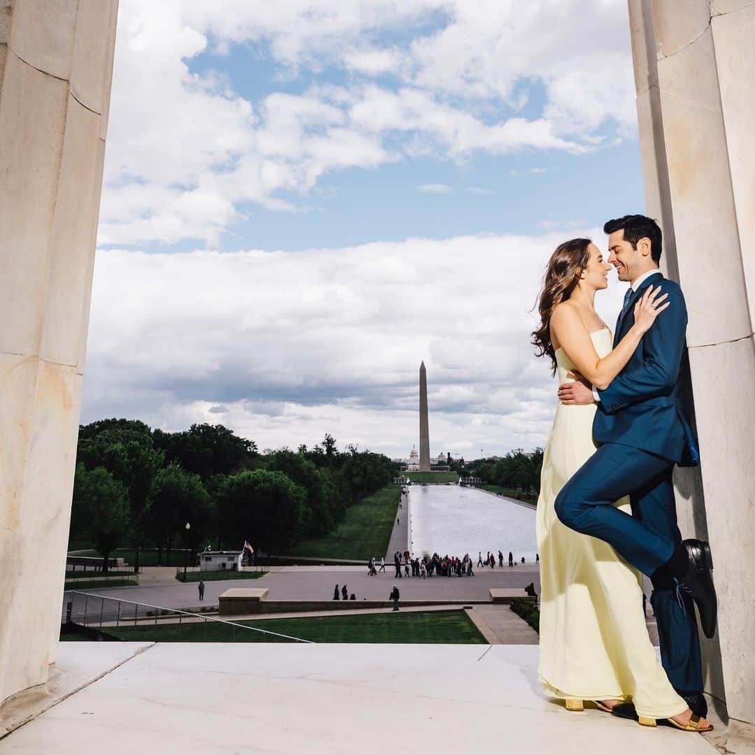 ブレンダン・ロビンソンさんのインスタグラム写真 - (ブレンダン・ロビンソンInstagram)「I can’t wait to marry you @hpugz!  Check out our official engagement photos at the #LincolnMemorial.  👗 by @dessygroup  🤵🏻‍♂️ by @paulsmithdesign  💇🏻‍♀️ & 💄 by @hairandmakeupbyclaudine  📸 by @carlelixirstudio   #EngagementPhotos #dessybridesmaids #dessygroup #notjustabridesmaid #wedding #dc」6月14日 3時30分 - brendanrobinson