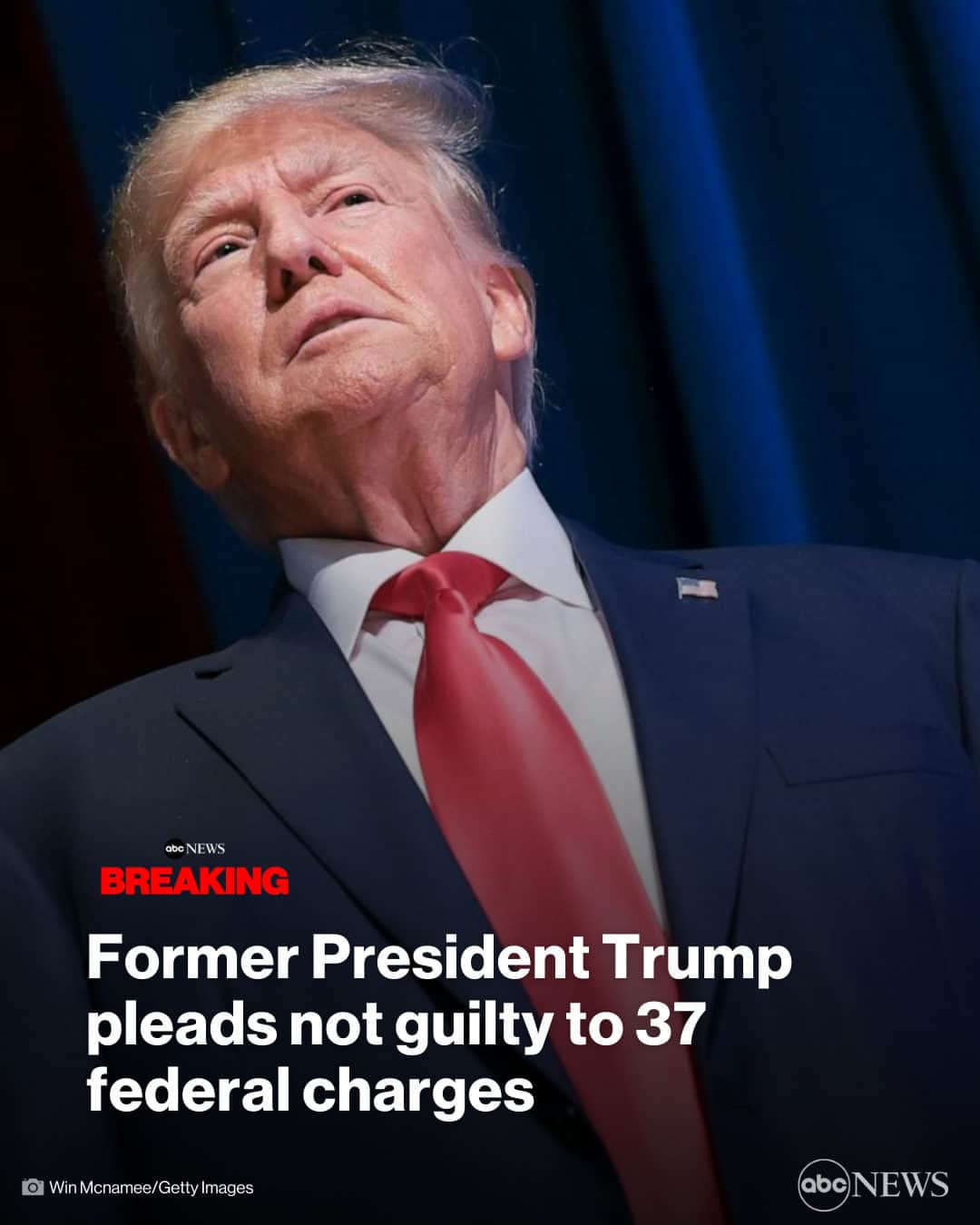 ABC Newsさんのインスタグラム写真 - (ABC NewsInstagram)「BREAKING: Former Pres. Trump pleads not guilty on his 37 federal charges. MORE AT LINK IN BIO.」6月14日 4時27分 - abcnews