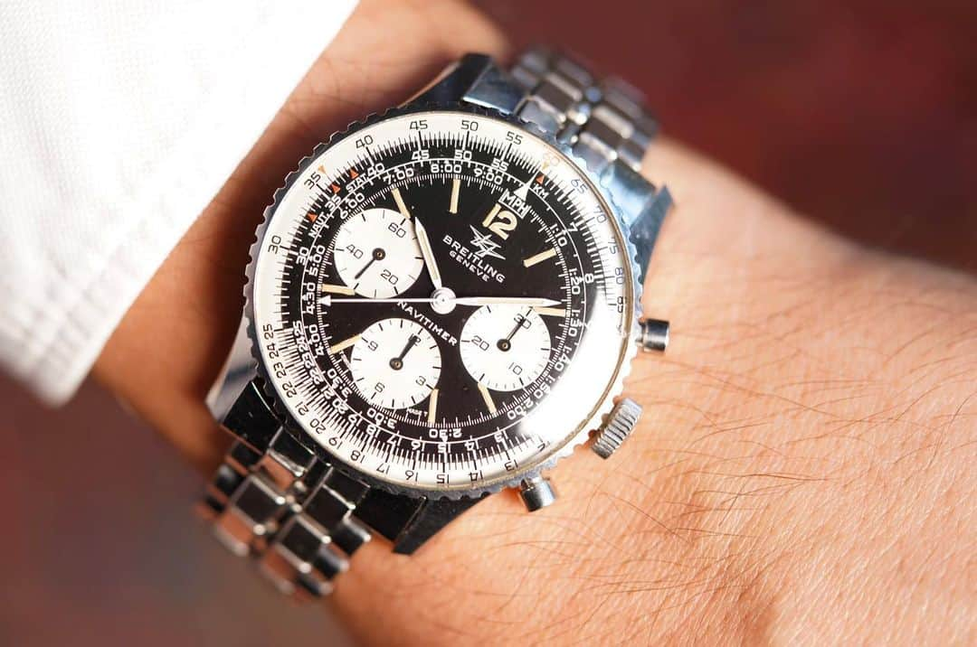 セス・カリーさんのインスタグラム写真 - (セス・カリーInstagram)「Wearing a vintage Breitling Navitimer reference 806 from the collection of @ericmwind of Wind Vintage and thanks to @jaredkocka for the photo!」6月14日 4時35分 - sdotcurry