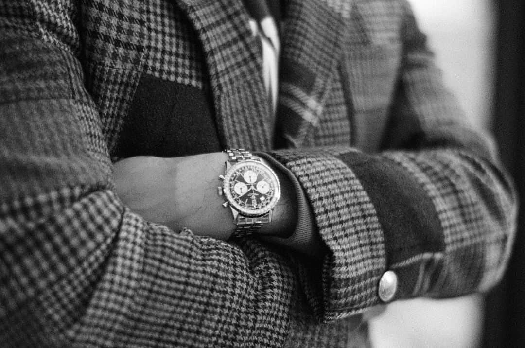 セス・カリーさんのインスタグラム写真 - (セス・カリーInstagram)「Wearing a vintage Breitling Navitimer reference 806 from the collection of @ericmwind of Wind Vintage and thanks to @jaredkocka for the photo!」6月14日 4時35分 - sdotcurry