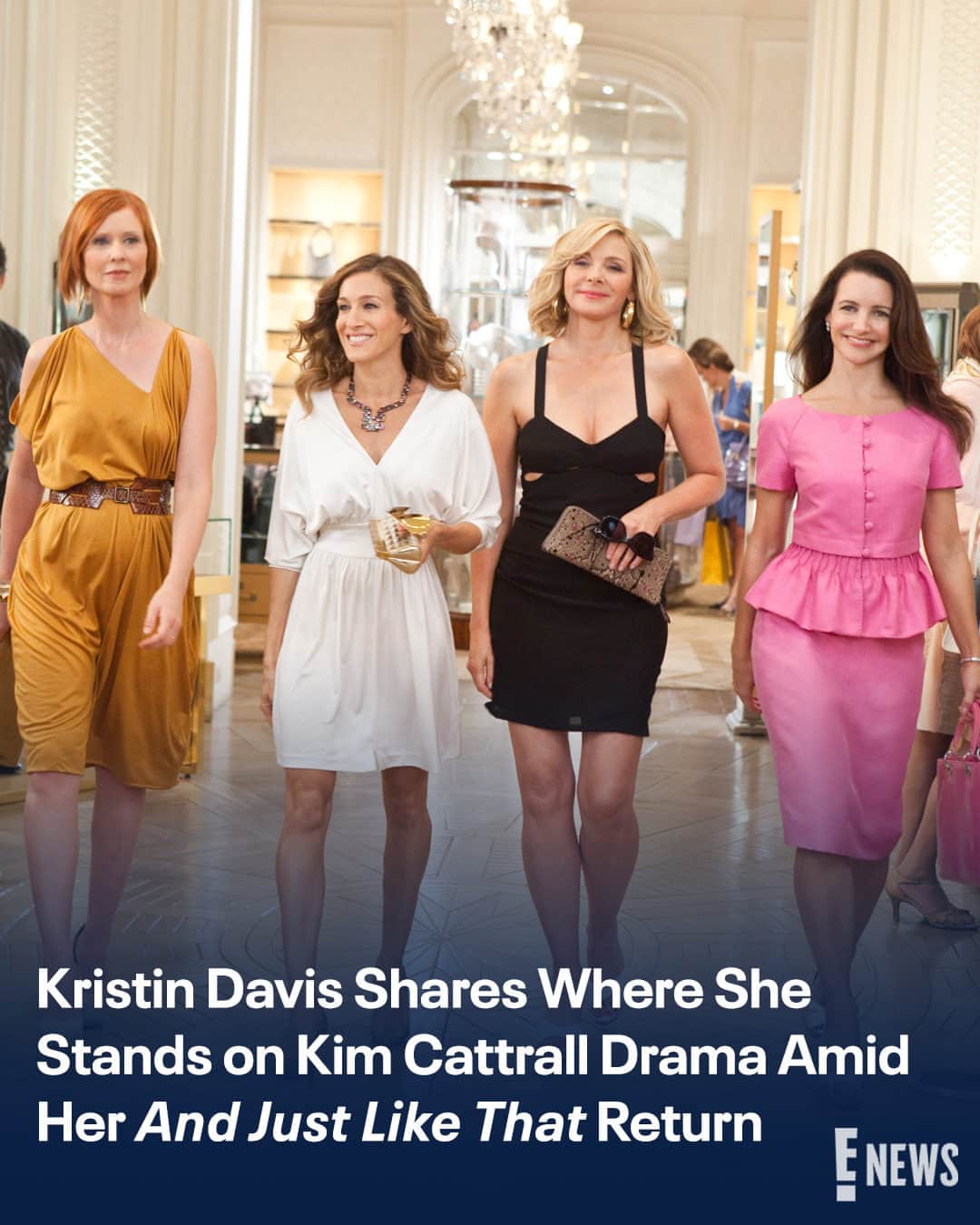 E! Onlineさんのインスタグラム写真 - (E! OnlineInstagram)「Charlotte has entered the chat.🍸 Kristin Davis has no thoughts to spare when it comes to Kim Cattrall and her shocking #AndJustLikeThat cameo—link in bio. (📷: Shutterstock)  .」6月14日 5時00分 - enews