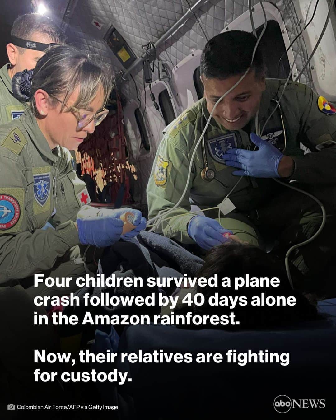 ABC Newsさんのインスタグラム写真 - (ABC NewsInstagram)「Relatives of four children who survived a plane crash followed by 40 days alone in Colombia's Amazon rainforest are reportedly fighting for custody of the siblings. MORE AT LINK IN BIO.」6月14日 6時00分 - abcnews
