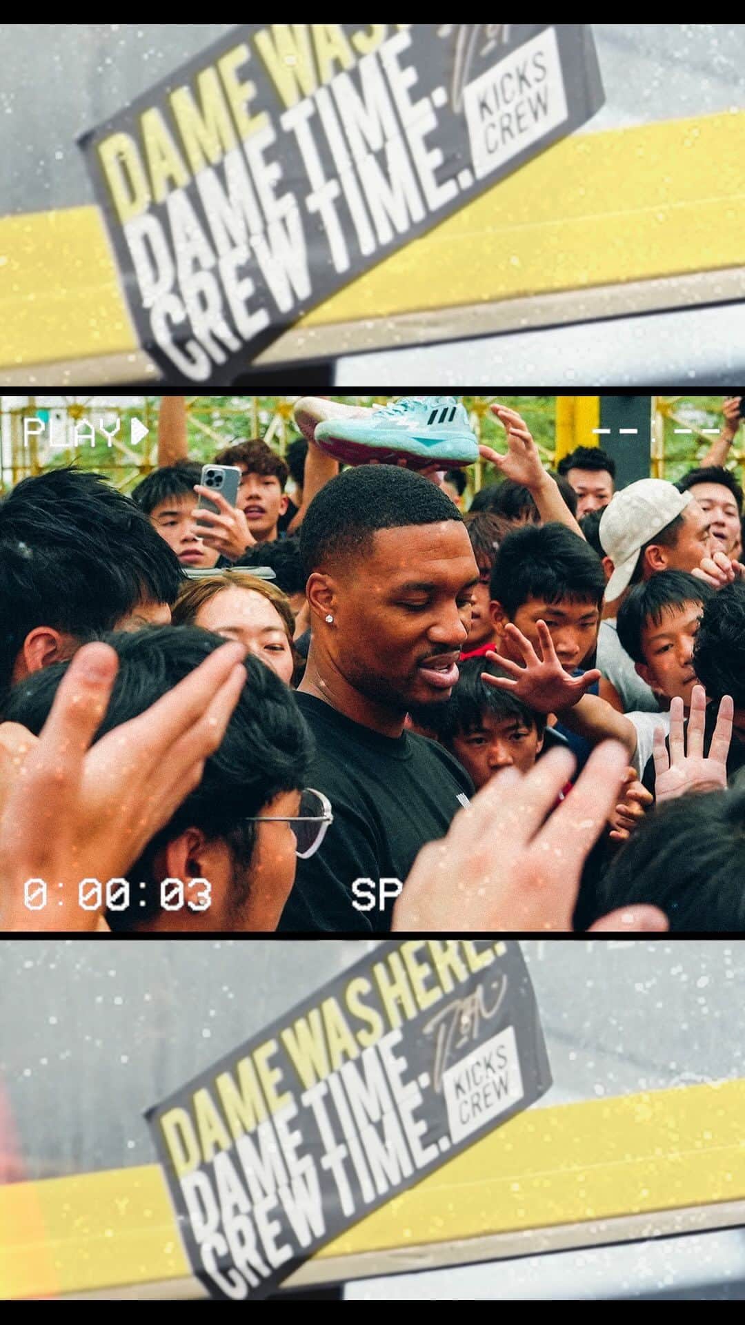 デイミアン・リラードのインスタグラム：「Last year, I brought @kickscrewcom to Oakland to help give back to the community that made me. This year, @kickscrewzh brought me out to Hong Kong to surprise some young hoopers at one of the best courts in HK. 🌏🏀   Full 🎥 on KICKS CREW’s YouTube channel.」