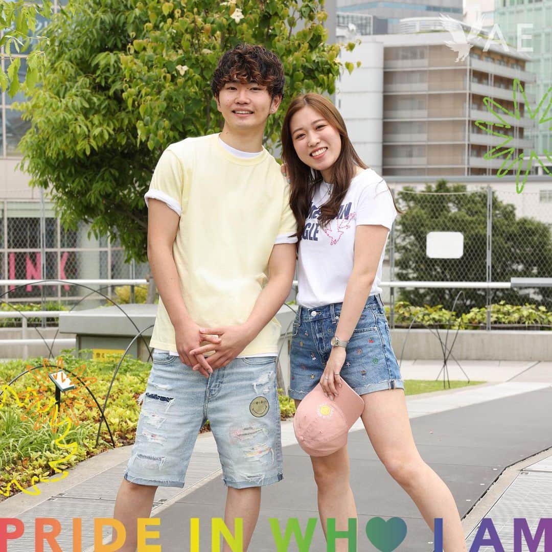 アメリカンイーグルのインスタグラム：「🌈 プレゼントキャンペーンのお知らせ 🌈 あなたのプライドを示して！ 一緒にプライドの6月を祝おう‼   今すぐTwitter (American Eagle Japan) で抽選に参加して、AEプライドTシャツを手に入れよう!!  プレゼントキャンペーンは、6月23日午後11時59分にて締め切り。  ありのままの自分にプライドを持って、 みんなの幸運を祈っています～誇りをもとう 🏳️‍🌈  #アメリカンイーグル #americaneaglejp #AEJeans #アメリカンイーグルジーンズ #デニム #PrideInWhoIAm #プライド月間 #プライド #レインボーフラッグ」