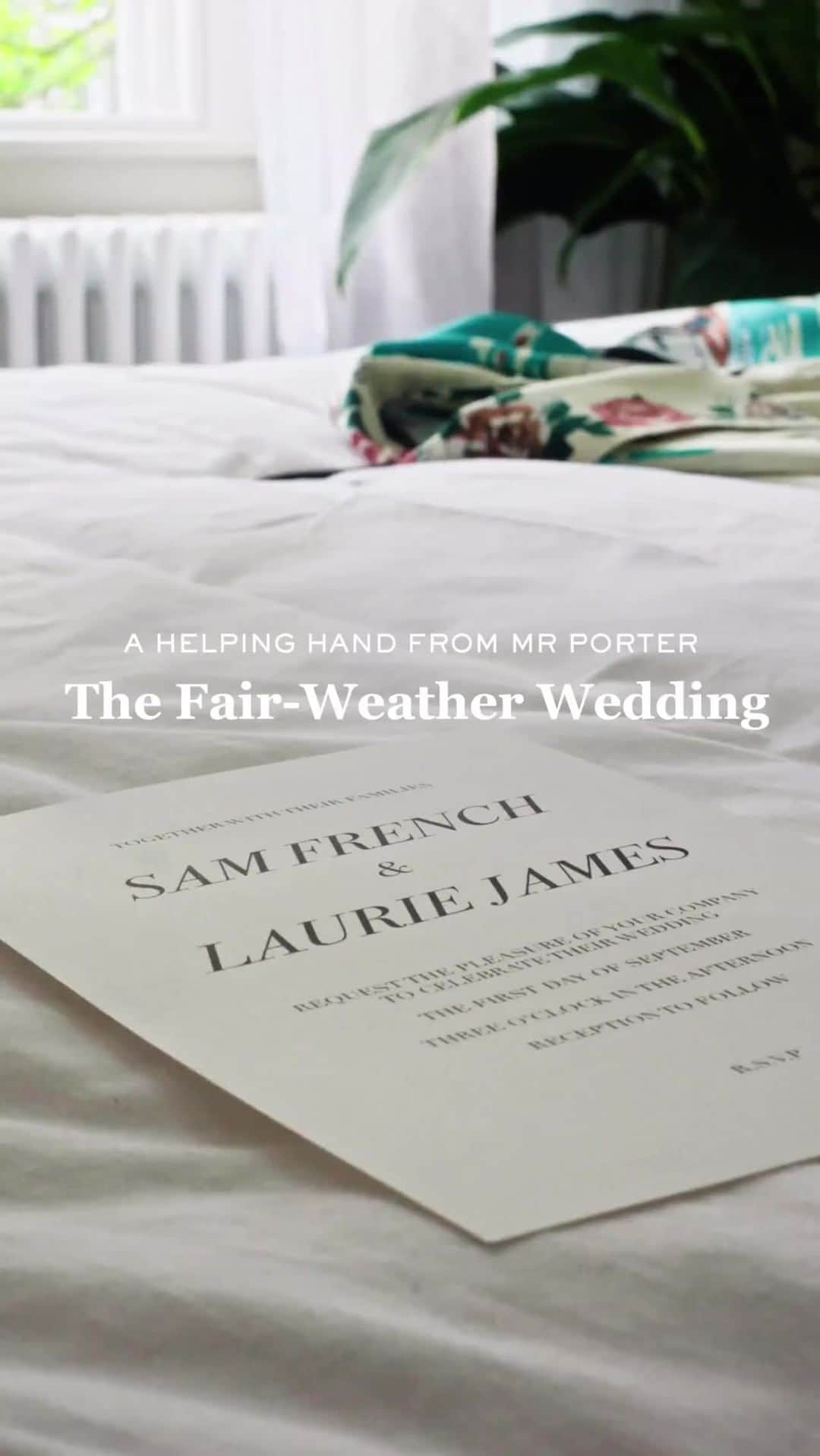MR PORTERのインスタグラム：「You'll be the best-dressed man at the wedding...sorry, groom.  Tap the link in bio to get suited up for the Summer wedding season.  Directed by: @xcandicelox Director of Photography: @simonplunketdop Producer: @emilyelucas Art Director: @mollyelise_ Social Editor: @tobiaswightman Stylist: @charlieschneiderrrr Music & Sound: @soundbytripp」