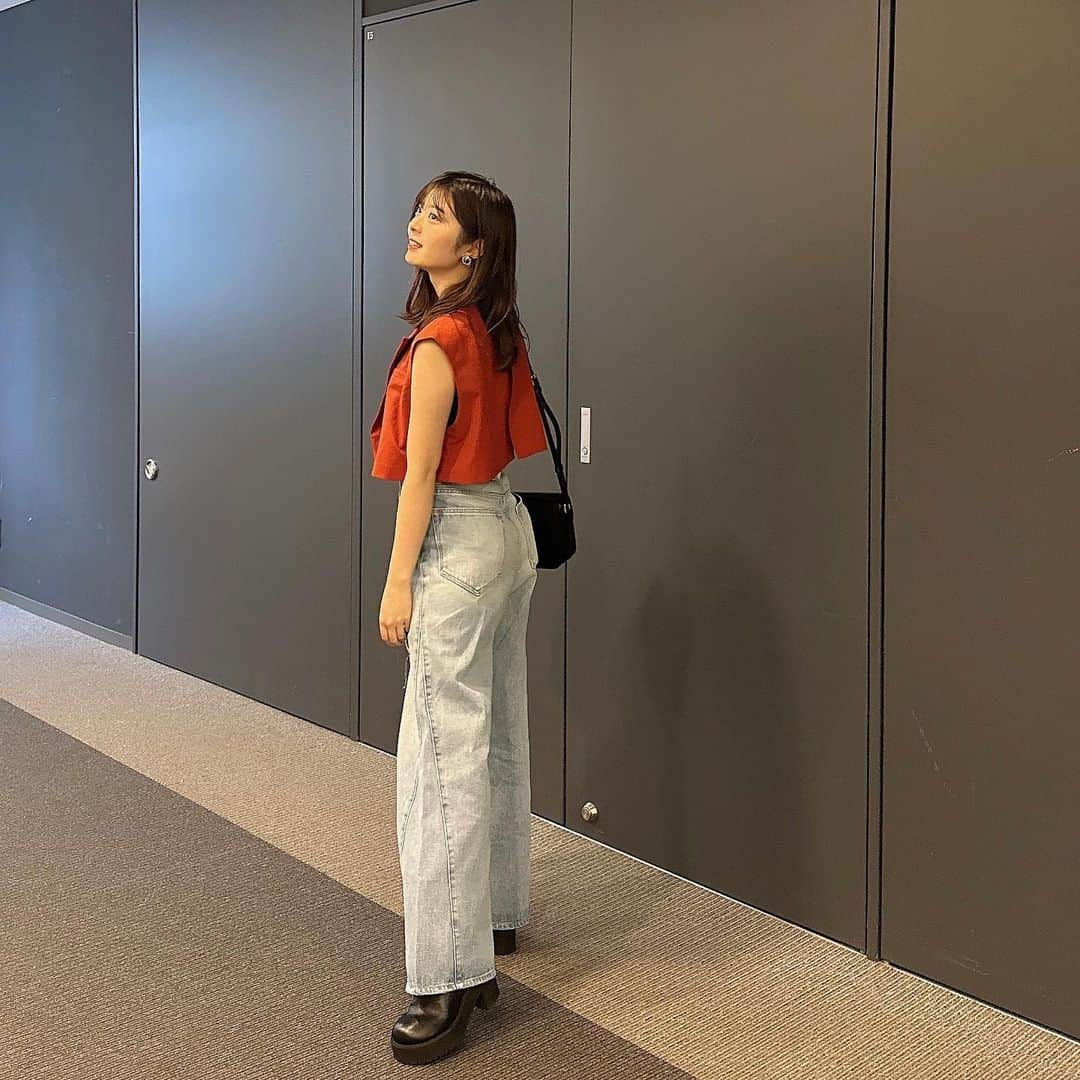 ゆなさんのインスタグラム写真 - (ゆなInstagram)「お久しぶりの私服ちゃん❤️🖤 奥二重になってる日なのであまり目はみないでください！😤」6月14日 19時24分 - _yunachannel