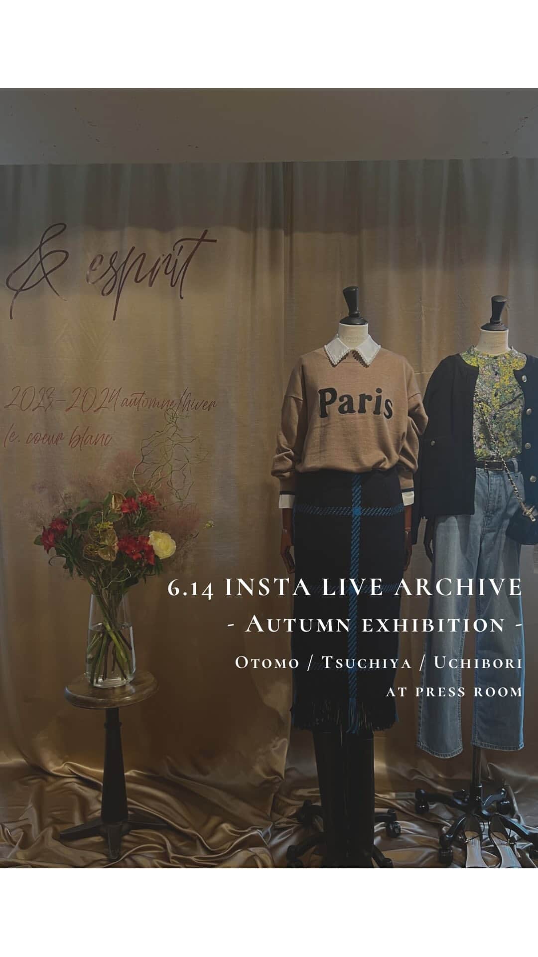 le. coeur blancのインスタグラム：「2023 autumn exhibition live Otomo / Tsuchiya / Uchibori  koja / Nakajo」