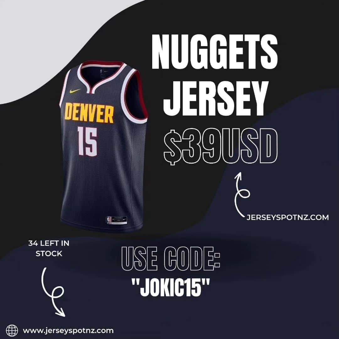 ニコラ・ヨキッチさんのインスタグラム写真 - (ニコラ・ヨキッチInstagram)「Jokic and Nuggets jerseys! 🔥 Use code JOKIC15 for extra discount. 🚨 Shop link in bio or here: jerseyspotnz.com/joker . . . #jokic #jokicnikola #joker #nikola #nikolajokic #denver #nuggets #denvernuggets #colorado #nba #basketball #serbia #usa #srbija #sombor #belgrade #beograd #mvp」6月14日 19時49分 - jokicnikolaofficial