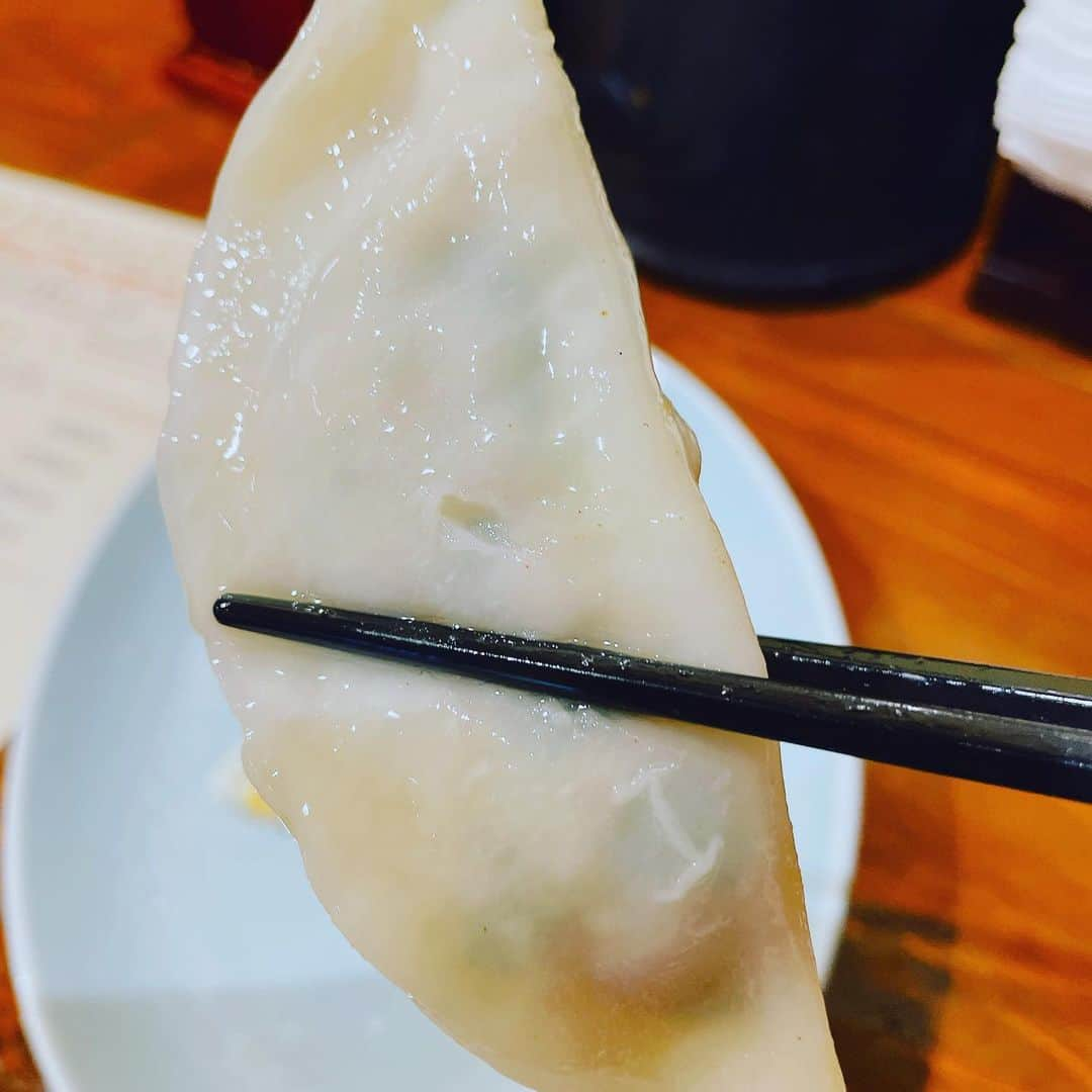 向清太朗さんのインスタグラム写真 - (向清太朗Instagram)「餃餃餃〜！ 目黒の大陸食堂から焼き餃子だ餃〜！ 大ぶりで皮厚め、しかし肉多めの餡でジューシーで何もつけずとも美味しいなんて！ タレもさることながら、一緒に頼んだ回鍋肉のミソをつけて食べるも良い！ 中華のアレンジが楽しめる店での一品だ餃〜！  #餃子 #焼き餃子 #目黒大陸食堂 #餃子君 #目黒に住んで10年初めて行った店 #めちゃくちゃ美味しかった #やっぱり冒険しなきゃダメだね #冒険でしょでしょ #涼宮ハルヒの憂鬱  #向清太朗の憂鬱 #これを見た人も憂鬱 #川島ねごと #天津向 #餃餃餃」6月14日 20時06分 - tensinmukai