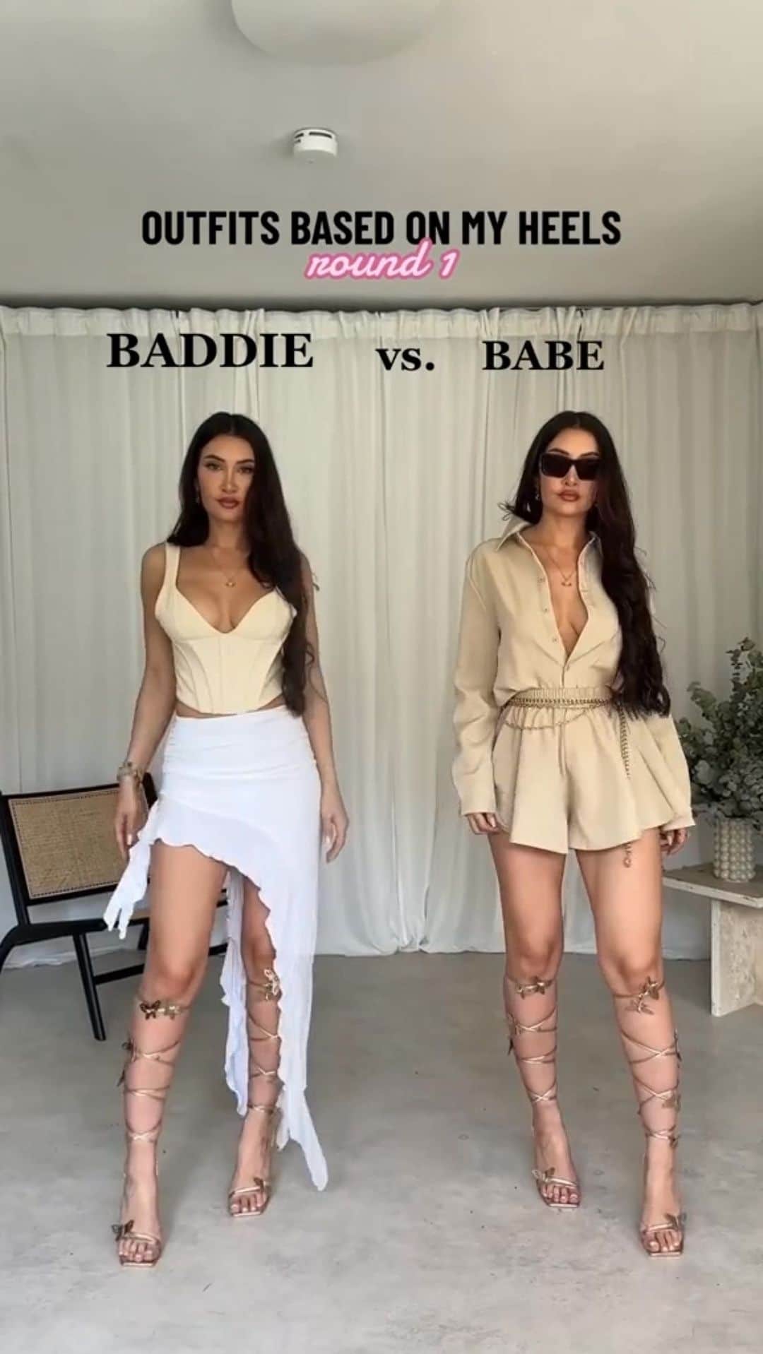 SHEINのインスタグラム：「Battle of the Baddies vs. the Babes! 🔥 Which strappy @cuccoofootwear style won rounds 1 and 2? 👇 @chriena  🔎 16003606 16004643 15974898  #SHEIN #SHEINforAll #SHEINstyle #fashion #chic #cuccoo」