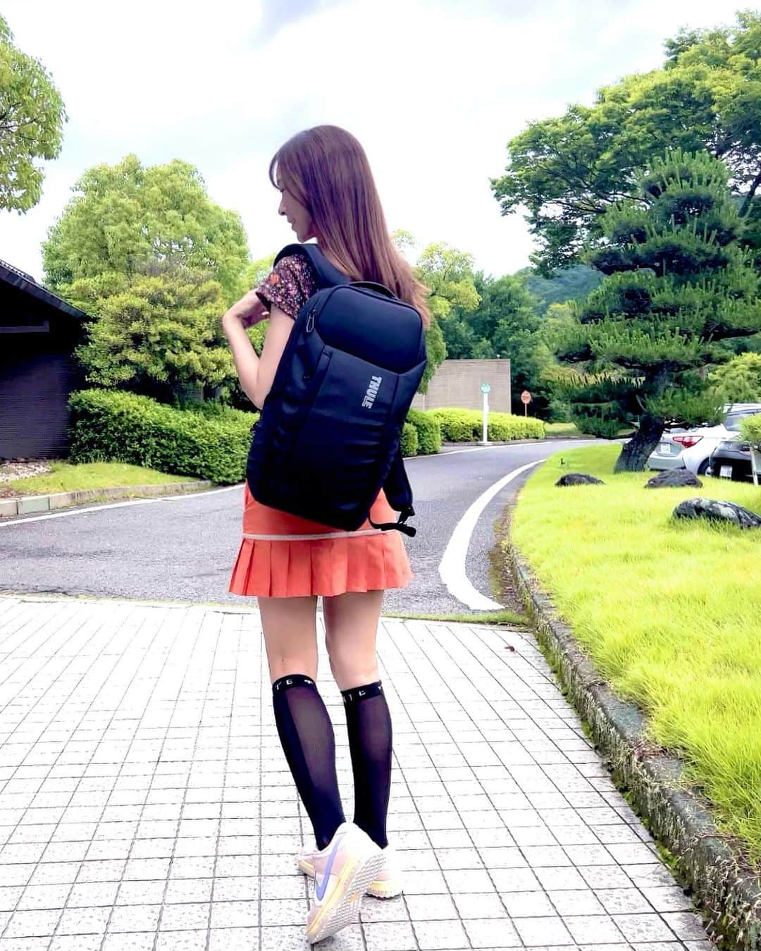 のインスタグラム：「最近リュック率高め✨移動の時とかTHULEのリュック沢山はいって便利🩵 @zett_thule  #ゴルフ#ゴルフ場#golf#ゴルフ女子#ゴルファー#ThuleAccent #THULEBAGFANS #THULE  #スーリー」