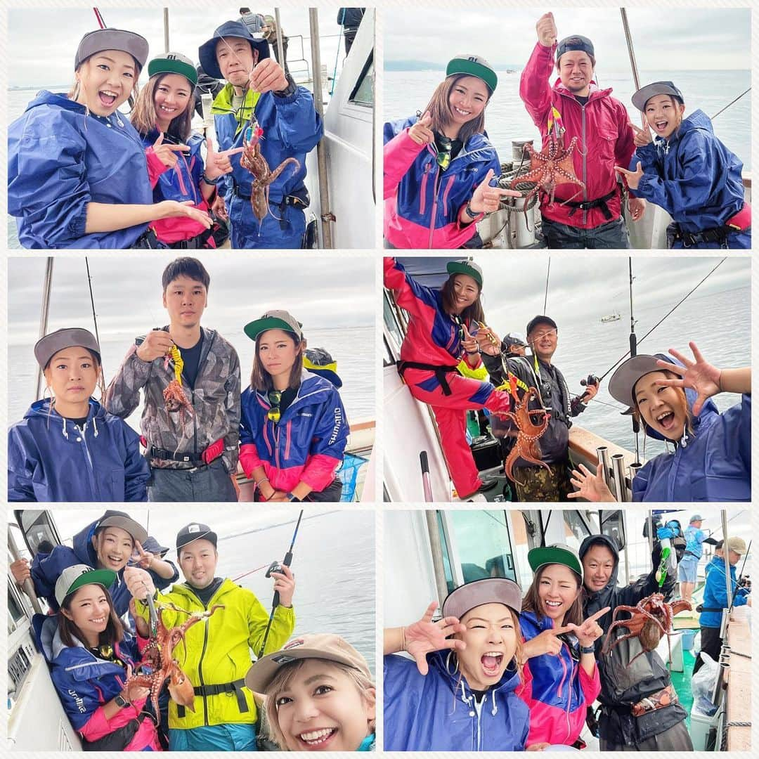 渕上万莉 さんのインスタグラム写真 - (渕上万莉 Instagram)「明石の海蓮丸でキタコー🐙‼️‼️✨  平日にも関わらず 参加してくれた皆さま🥹✨ 晴れ男、晴れ女の皆さま☀️ 楽しい時間をありがとうございました😆❤️❤️  午前中タコ釣りで全員キタコ🐙からの タイラバのリレー便🐟  YouTubeで告知したように 船釣り初めての方も🔰 美容師の方も✂️（月曜日やから） 参加してくれて、もちろんベテランの暇な人も（笑）🤣 めっちゃ嬉しかったし最高の1日でした🥹🍖☀️🍺  WESTMARINE CUP🏆 結果は🔻  ・ファーストキタコ賞🕶（さっとん） ・早がけキタコ賞👕 （にゃおん、あーちゃん） ・ミクミク賞🕶 最多魚種（しげる①） ・フッチー＆にっしゃん賞👕初船釣り （テルちゃん、キョウスケ） ・ワカメ最重量賞🩳（ケンちゃん） ・デカタコ賞🛥（ヤブちゃん） ・タコ竿頭賞🛥（てっしー） ・ファーストT賞👕（デビル会長） ・ゴリパパ賞🍾（マッキー） ・ジャンケン賞🕶（ヤブちゃん）  海蓮丸の堀内船長、中乗りの山中君、宮城から駆けつけてくれたミクミク✨  ホントにありがとうございました😆🙏🏽🌴  また次も別の釣り物で企画出来たらいいなーと思ってるので、スケジュール合えば参加してねーっ😆🙌🏽❤️  #海蓮丸 #明石タコ #タコ釣り #タイラバ #キタコ #westmarine  #釣りイベント #みんなありがとう  #みくみく #にっしゃん #フッチー」6月14日 17時39分 - mari_fuchigami