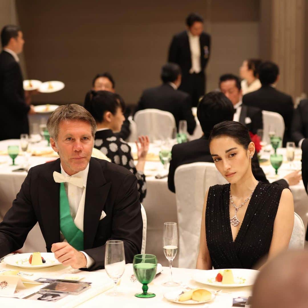 国木田彩良のインスタグラム：「Annual Gala dinner hosted by His Royal Highness Emanuele Filiberto, Prince of Piedmont, Prince of Venice for The Dynastic Orders of the Royal House of Savoy. Graced by @kanonchik performance.」