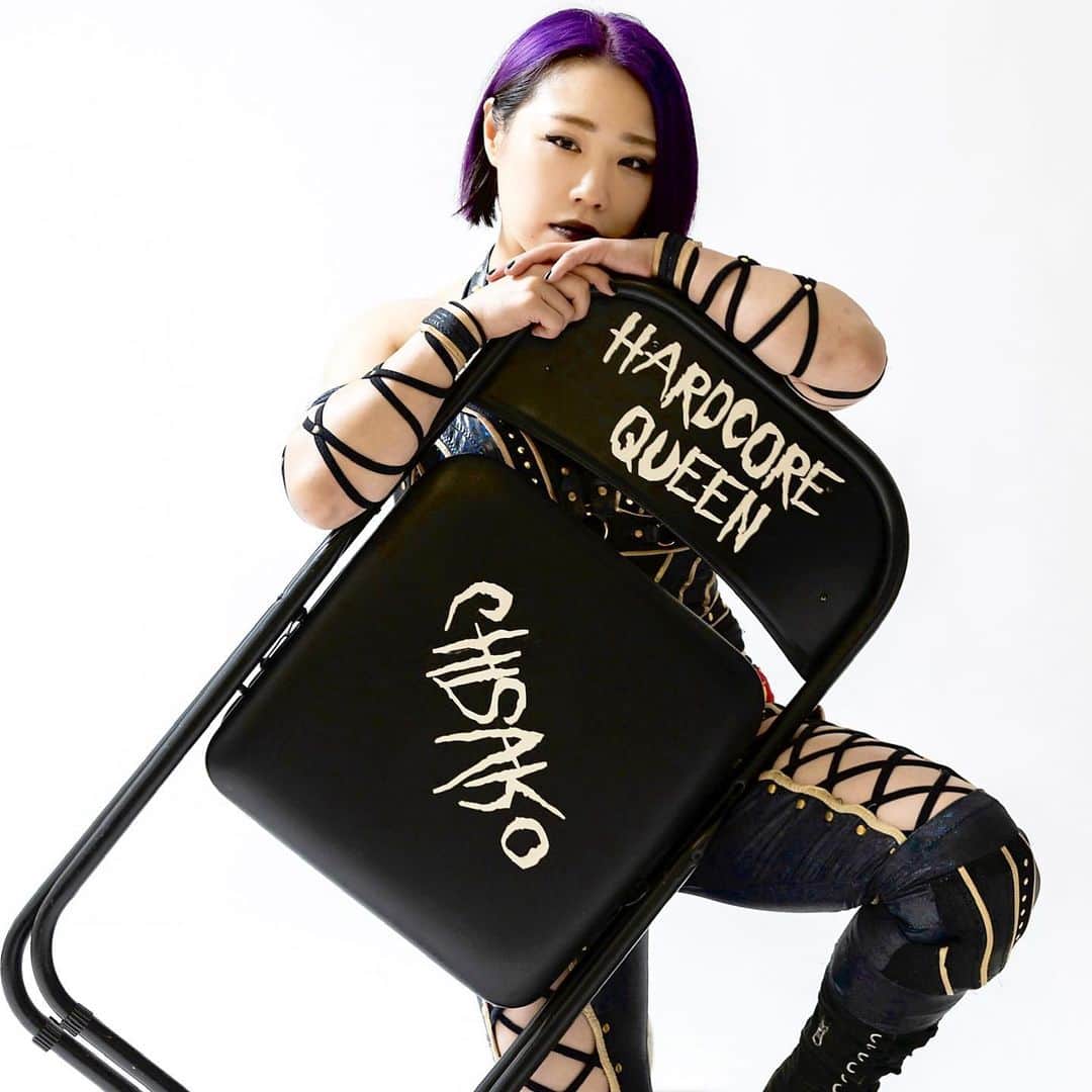 DASH・チサコのインスタグラム：「@dashchisako New portrait🥸  #仙女  #sendaigirlspro #女子プロレス #プロレス #SENJO #dashchisako」