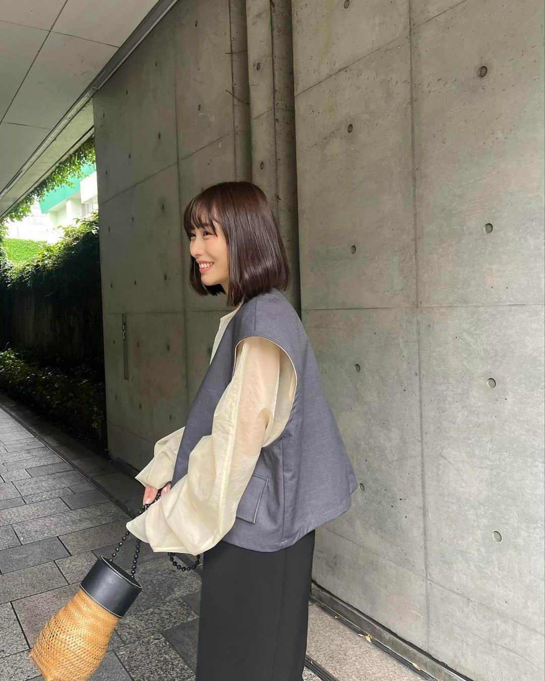 maho takatokuさんのインスタグラム写真 - (maho takatokuInstagram)「. 最近は髪の毛が少しながめ🪐 髪によって似合う服も少し変わるのが面白い」6月14日 22時43分 - maho11_hai