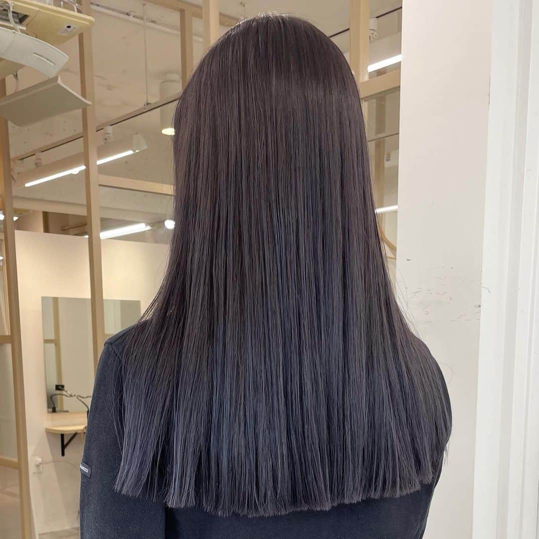 中西結梨花のインスタグラム：「ラベンダーグレー💞 #nakanishi_color」