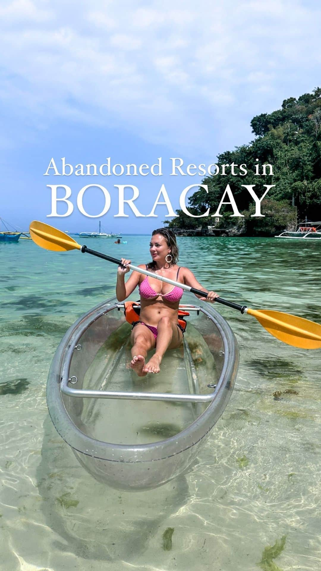 アリサ・ラモスのインスタグラム：「Most people post about the pretty resorts of Boracay…all I’ve got is my fascination with the abandoned and half demolished ones. 😳🤷‍♀️  I did zero research on Boracay bc I was just going there as a workcation (when I have down time in between work trips but still need to work from my laptop so I pick somewhere beautiful)  Therefore I had no idea what I was seeing when I randomly ventured away from the popular “White Beach” area, and through a bunch of what I thought were old ruins 🤦‍♀️😂  Turns out they are new ruins, and they are the result of the Philippine govs order that any establishment within a certain distance to the shore had to be immediately demolished because it was polluting the water and nature of the island.  Boracay is one of the infamous over-tourism destinations that suddenly became popular then humans destroyed it. I remember specifically not going here when it was popular, and going to places like El Nido instead, but now El Nido is popular too (and I’m guilty for taking part in making it so), so the question remains how to balance it all.  Anyway, this area of Boracay is actually very dangerous bc of all the crumbling structures. Please don’t go here by foot like I did (#badinfluence), and if you do want to see it, or the beautiful now-nearly-abandoned beaches, take a kayak with a guide and stay away from the actual structures!  Also, I didn’t like White Beach. Most ppl do but not my vibe. Abandoned beach was my favorite part of this trip.  Also again, while I LOVE the Philippines and Filipinos, this remains the number one country where i get asked if I’m alone and also WHY I’m alone. I know they mean no offense and are really nice, but the amount of times I’m asked starts to get 🙄🤦‍♀️🤪  Did you know this about Boracay?  #boracay #abandonedplaces #abandonedhotels #philippines #mylifesatravelmovie #SOLOTRAVEL #solofemaletraveler #solotravel #workcation」