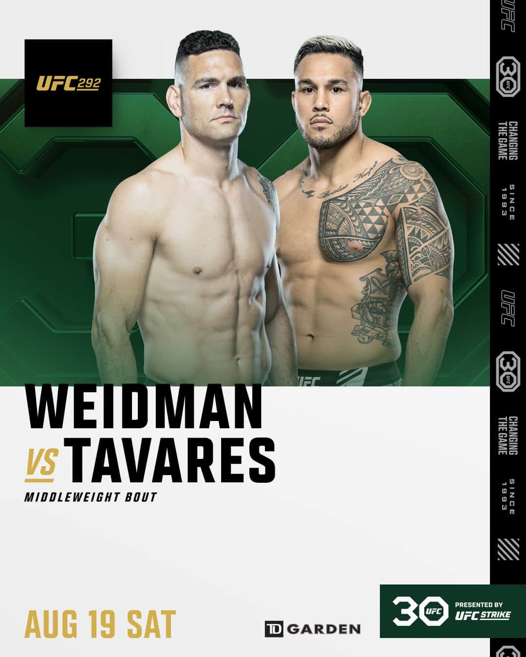 UFCさんのインスタグラム写真 - (UFCInstagram)「The All-American RETURNS 🙌 @ChrisWeidman takes on @BradTavares808 in Boston!   #UFC292 Fight Club Pre-sale happening now 🔗 Link In Bio」6月15日 3時13分 - ufc