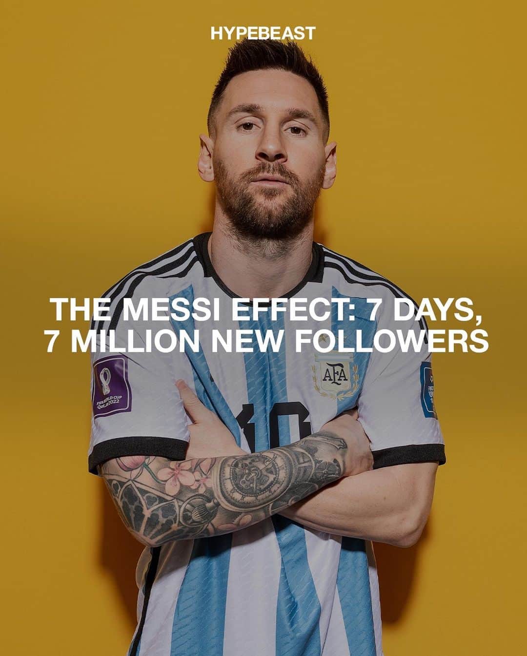 HYPEBEASTさんのインスタグラム写真 - (HYPEBEASTInstagram)「On June 7, @leomessi shocked the world with his transfer announcement to @intermiamicf after many thought he was set to move to Saudia Arabia to join Al-Hilal. Since the announcement, the club has gained 7M followers in 7 days since the writing of this post totaling Inter Miami CF's following to 8.1M followers and counting.⁠ Photo: Getty Images」6月15日 6時13分 - hypebeast