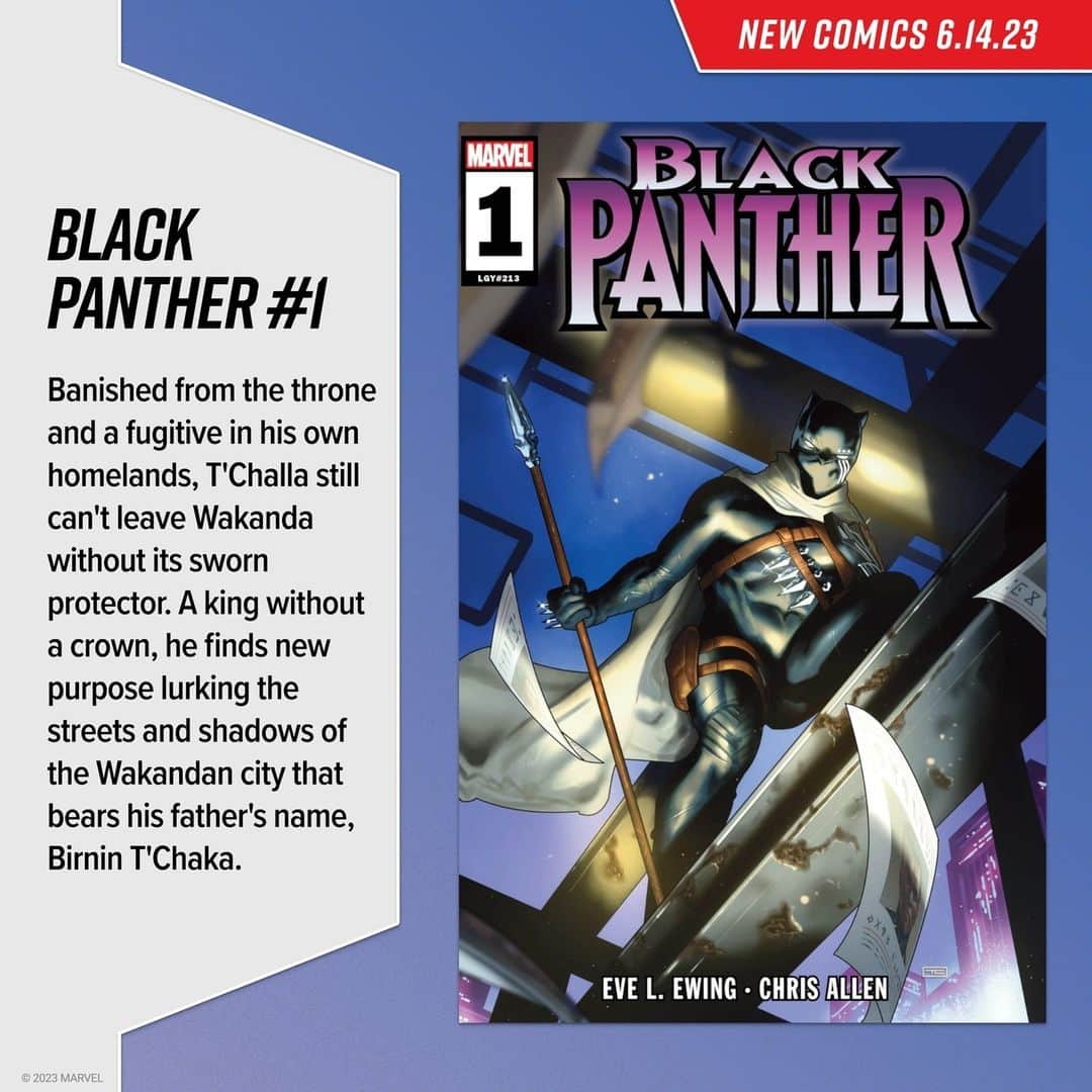 Marvel Entertainmentさんのインスタグラム写真 - (Marvel EntertainmentInstagram)「A king with no throne. A hero in exile. See what's next for T'Challa in 'Black Panther' #1, and explore more of today's new #MarvelComics releases. #NCBD」6月15日 10時30分 - marvel