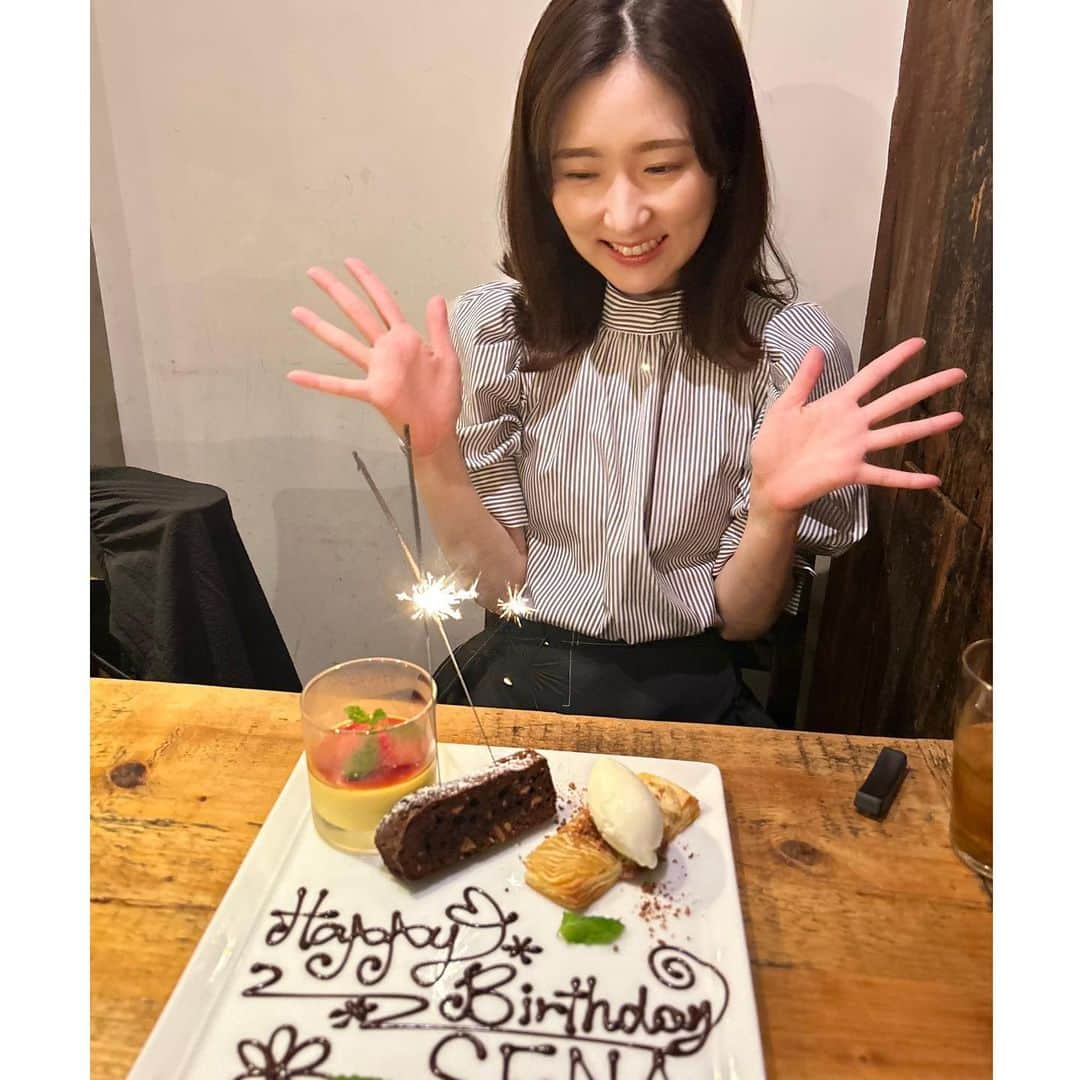 世永聖奈さんのインスタグラム写真 - (世永聖奈Instagram)「🤍 ⁡ ⁡ 6月14日 誕生日でした ⁡ 沢山のおめでとうをありがとうございます！ ⁡ Happyに包まれた日々を過ごします＾＾ ⁡ ⁡ #みなさんありがとう #森ねえさん前祝いありがとう #私の目の前で誕生日プレート頼んでた #この日食べた海老餃子が美味しかったよ #🦐 ⁡」6月15日 12時02分 - hbc_yonagasena