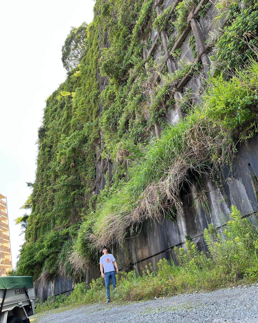 高田延彦さんのインスタグラム写真 - (高田延彦Instagram)「なんだこの巨大な壁は⁉️ #横須賀共済病院横　#enjoy  #thanks  #peace」6月15日 12時24分 - takada_nobuhiko