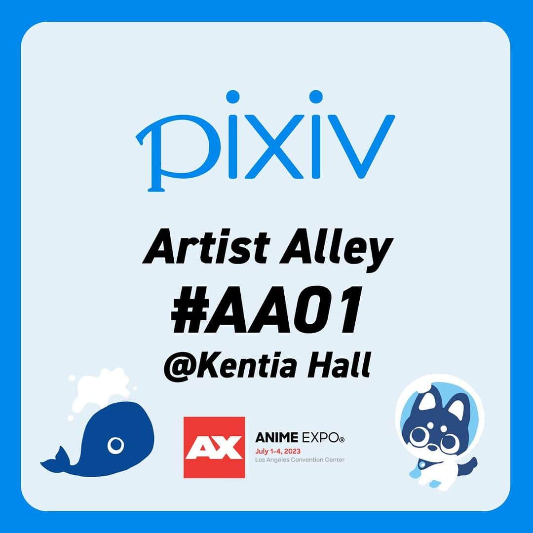 pixivのインスタグラム：「Here's more! pixiv will be at #AX2023, July 1-4, Artist Alley #AA01, too! . ⛩ Omikuji Activation: Visit as much booths as you can to get omikujis to redeem special prizes!  . 📱Smart Phone case workshop collaborated with iFace and the Artists in the Americas! . Check out details here: http://bitly.ws/Iv4L」