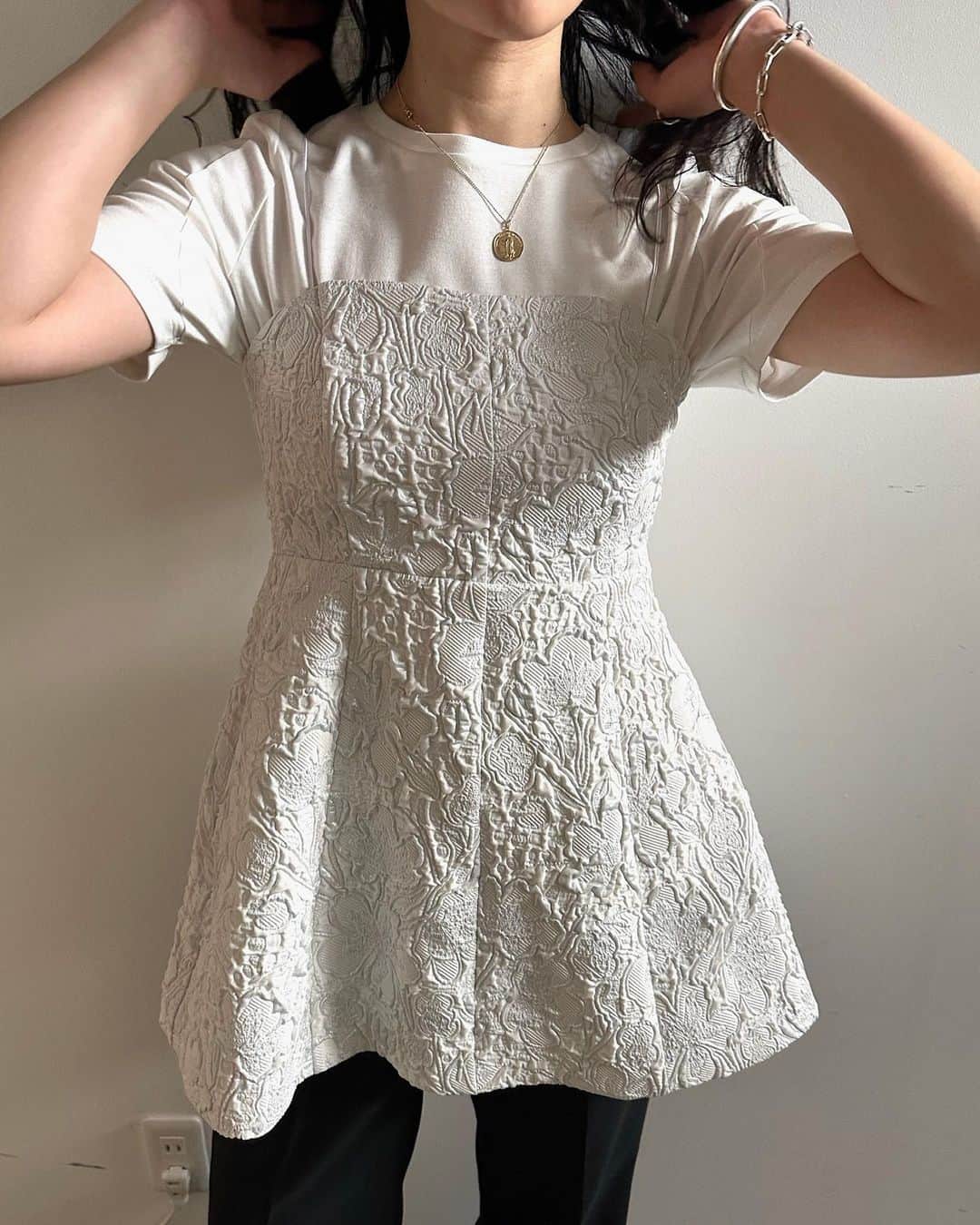 AmeriVINTAGE MEDI 2WAY JACQUARD BARE TOP ベアトップ | filmekimi