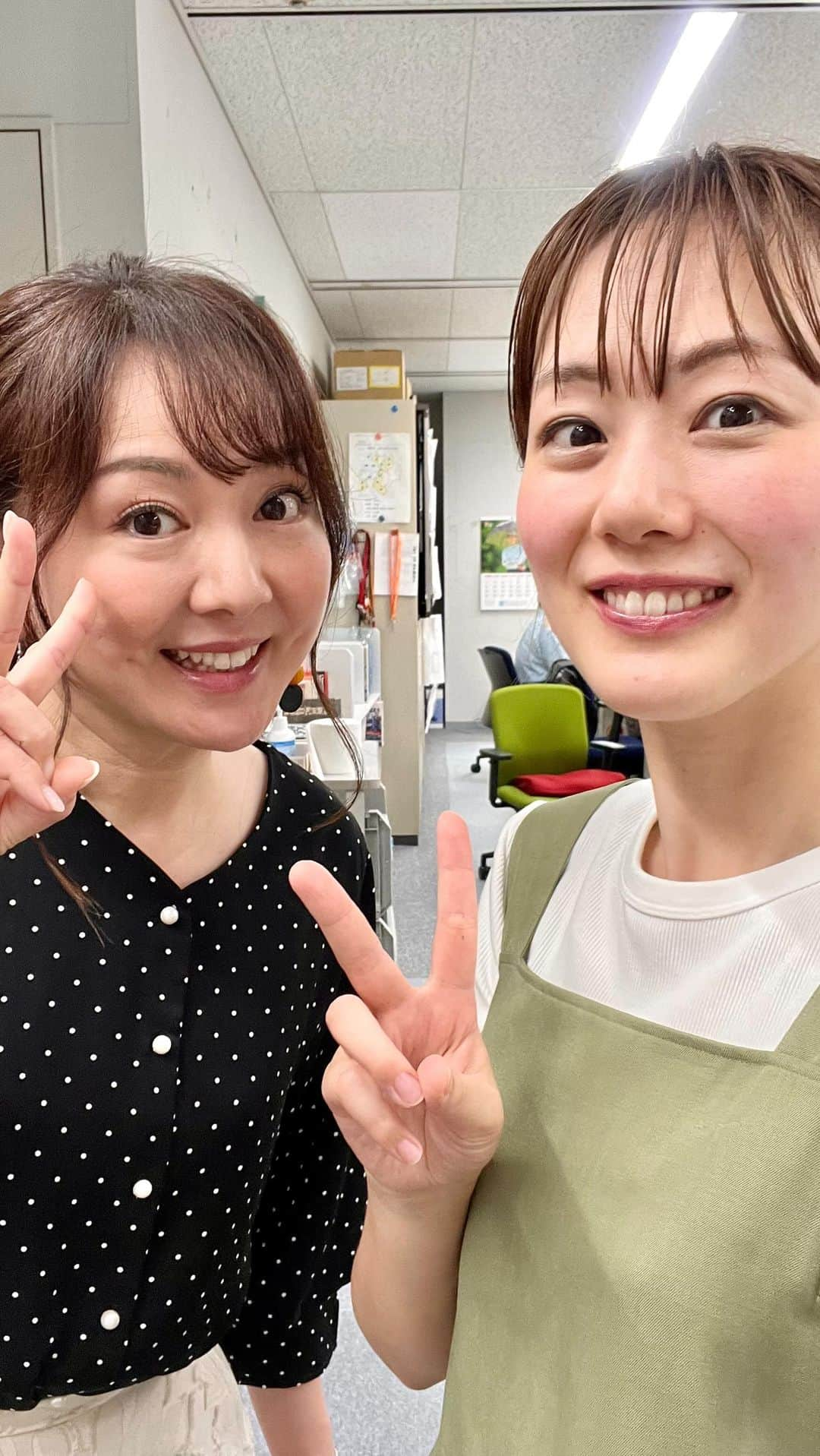 高橋真理恵のインスタグラム：「フジモト先輩とインスタライブ✨ ありがとうございました😊」