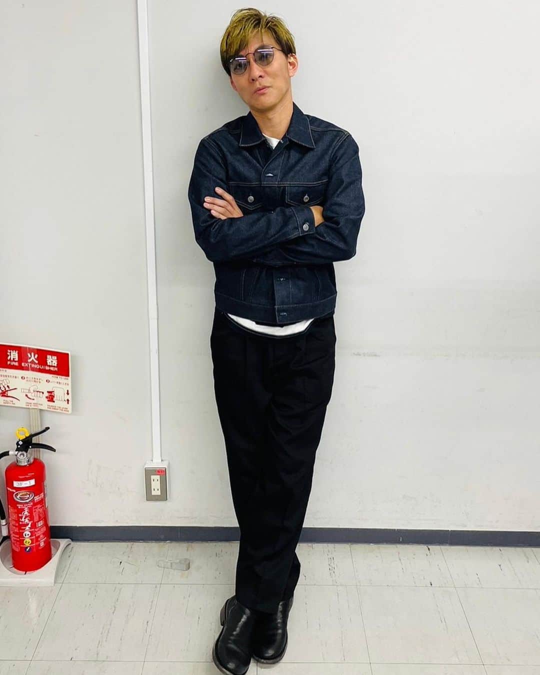 広音のインスタグラム：「今日も一日頑張って来ました😉 改めて告知しますね！ #木村拓哉 #ものまね #収録」