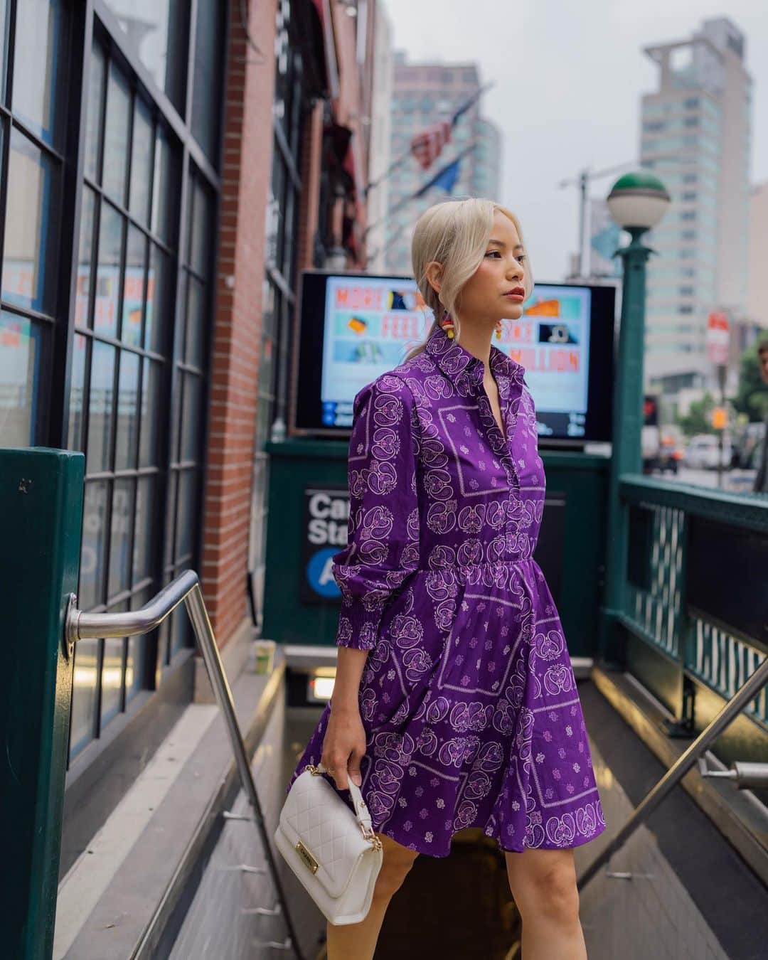 Yukiさんのインスタグラム写真 - (YukiInstagram)「Am I a New Yorker yet? Living in NY has been a roller coaster but overall, fulfilling. Vlogs coming soon 😉  Earrings & Dress by @majeparis (I'm wearing size 36) Bag by @chanelofficial via @luxedujour」6月15日 23時52分 - yukibomb