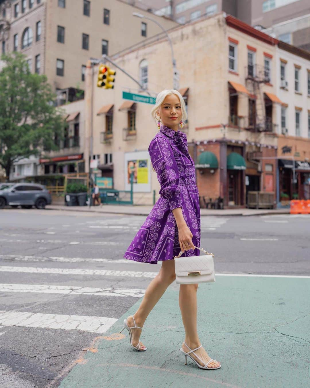 Yukiさんのインスタグラム写真 - (YukiInstagram)「Am I a New Yorker yet? Living in NY has been a roller coaster but overall, fulfilling. Vlogs coming soon 😉  Earrings & Dress by @majeparis (I'm wearing size 36) Bag by @chanelofficial via @luxedujour」6月15日 23時52分 - yukibomb