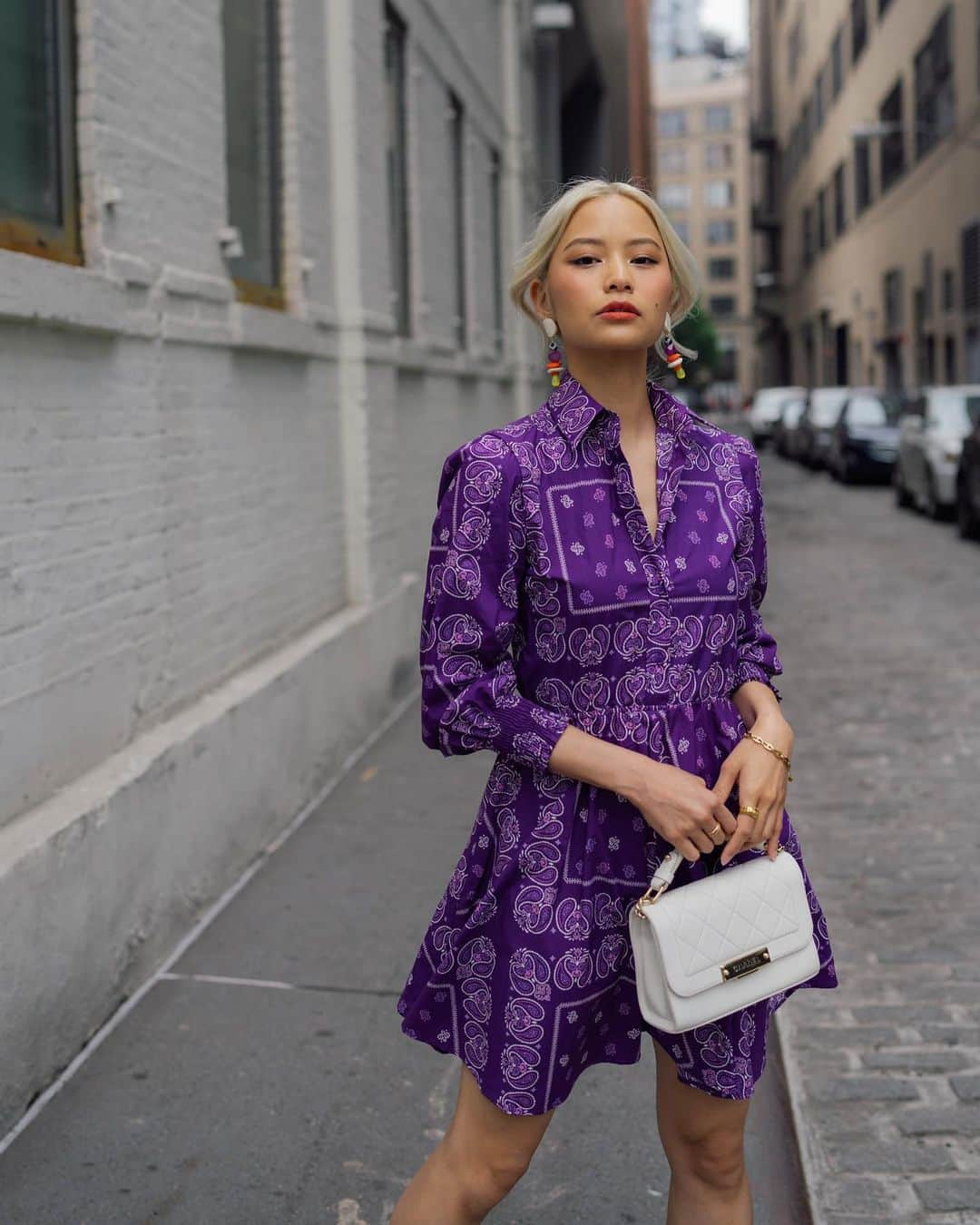 Yukiさんのインスタグラム写真 - (YukiInstagram)「Am I a New Yorker yet? Living in NY has been a roller coaster but overall, fulfilling. Vlogs coming soon 😉  Earrings & Dress by @majeparis (I'm wearing size 36) Bag by @chanelofficial via @luxedujour」6月15日 23時52分 - yukibomb