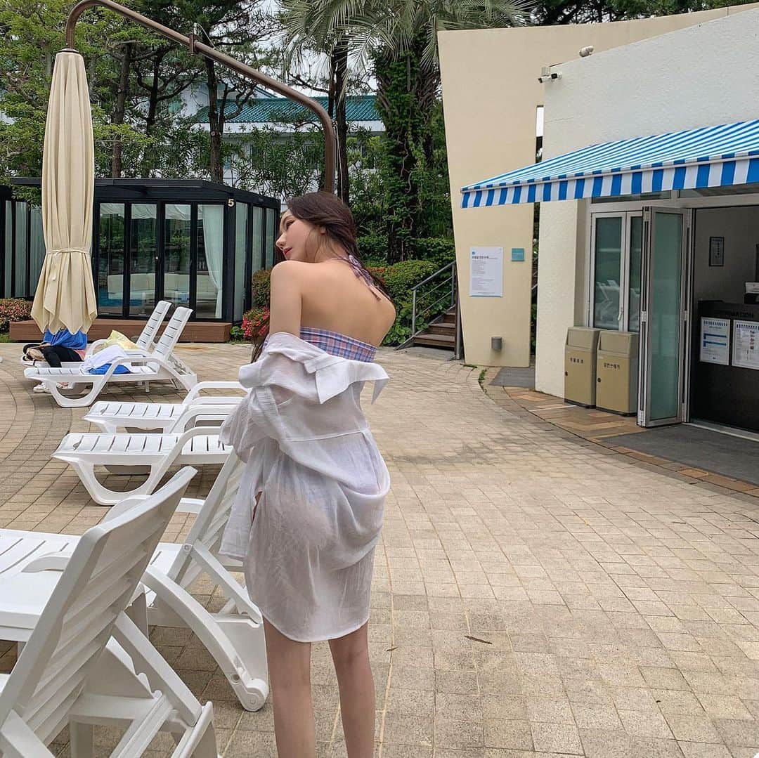 ソアさんのインスタグラム写真 - (ソアInstagram)「수영복은 미치게 섹시하거나 완죠니 귀여운게 취향..💜🩵🤍」6月15日 15時44分 - seoa_p