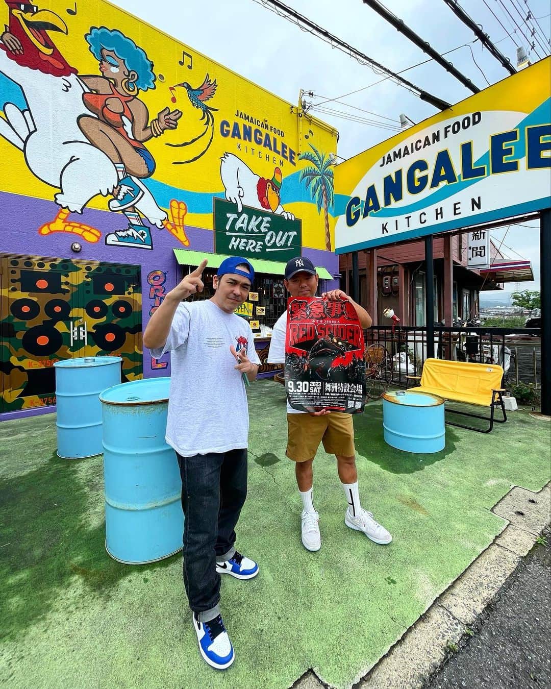 Juniorのインスタグラム：「きたで! @gangalee_kitchen  緊急事態にもちろん出店！  #緊急事態2023」