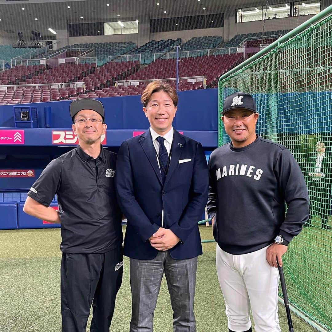 のインスタグラム：「. バンテリンドームにてベイスターズ会！  #千葉ロッテマリーンズ #横浜ベイスターズ #HomeRunKing #村田修一 #25 #ゴッドハンド #トレーナー #ジュニア」