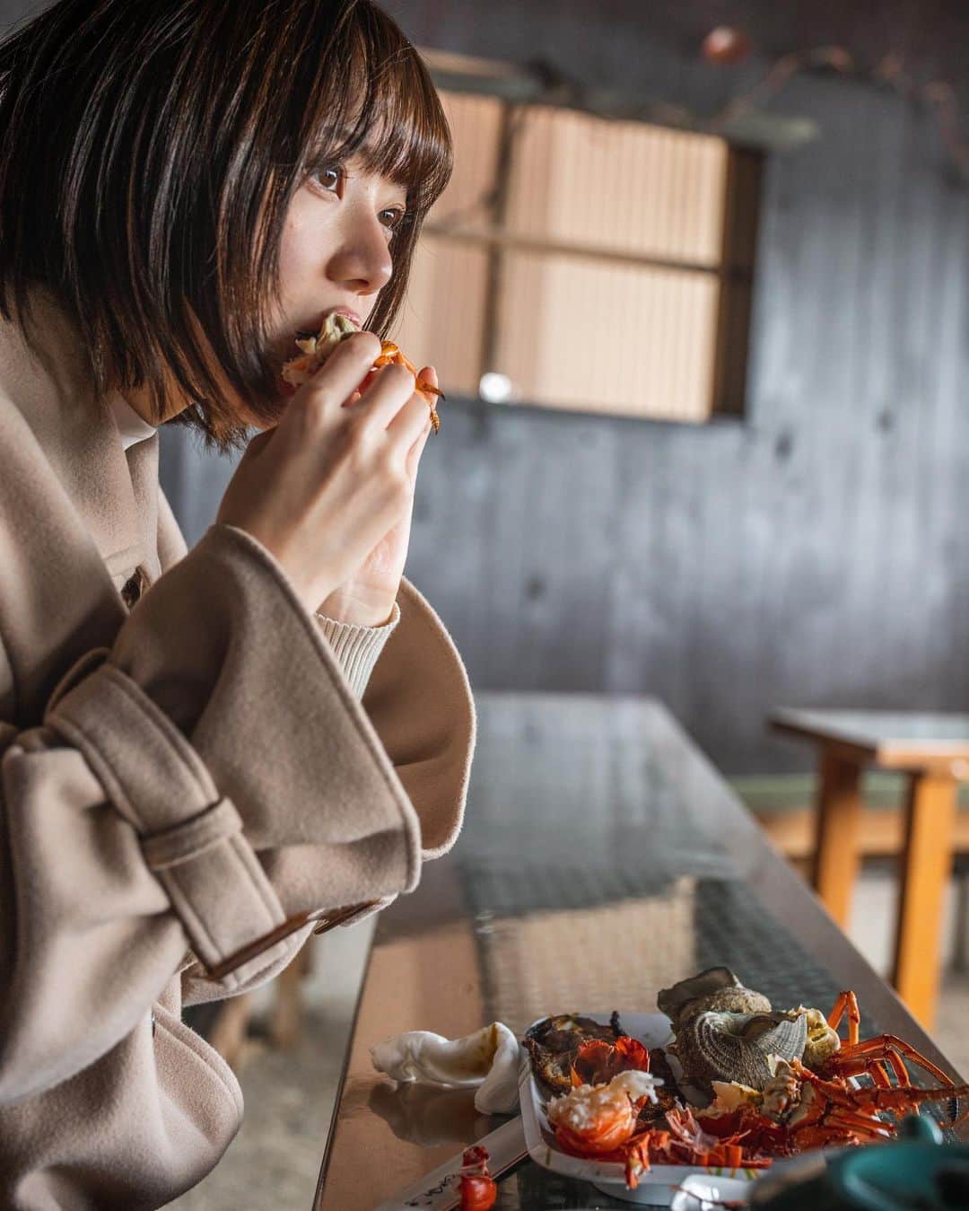 いけちゃんのインスタグラム：「🦐🐟」
