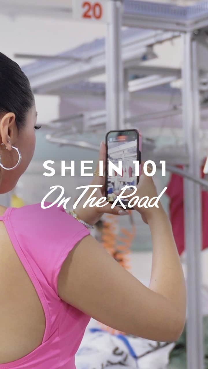 SHEINのインスタグラム：「This is where the magic happens! 🪄 Join the crew as they tour SHEIN‘s supplier factory to see how our clothes are produced. Next on deck? An epic night cruise to catch the stunning Guangzhou skyline! 🌃   @danidmc @itsdestene_ @itsjustajlove @furnandaofficial @kenyamollie @marinasaavedraa   #SHEIN101 #SHEINOnTheRoad」
