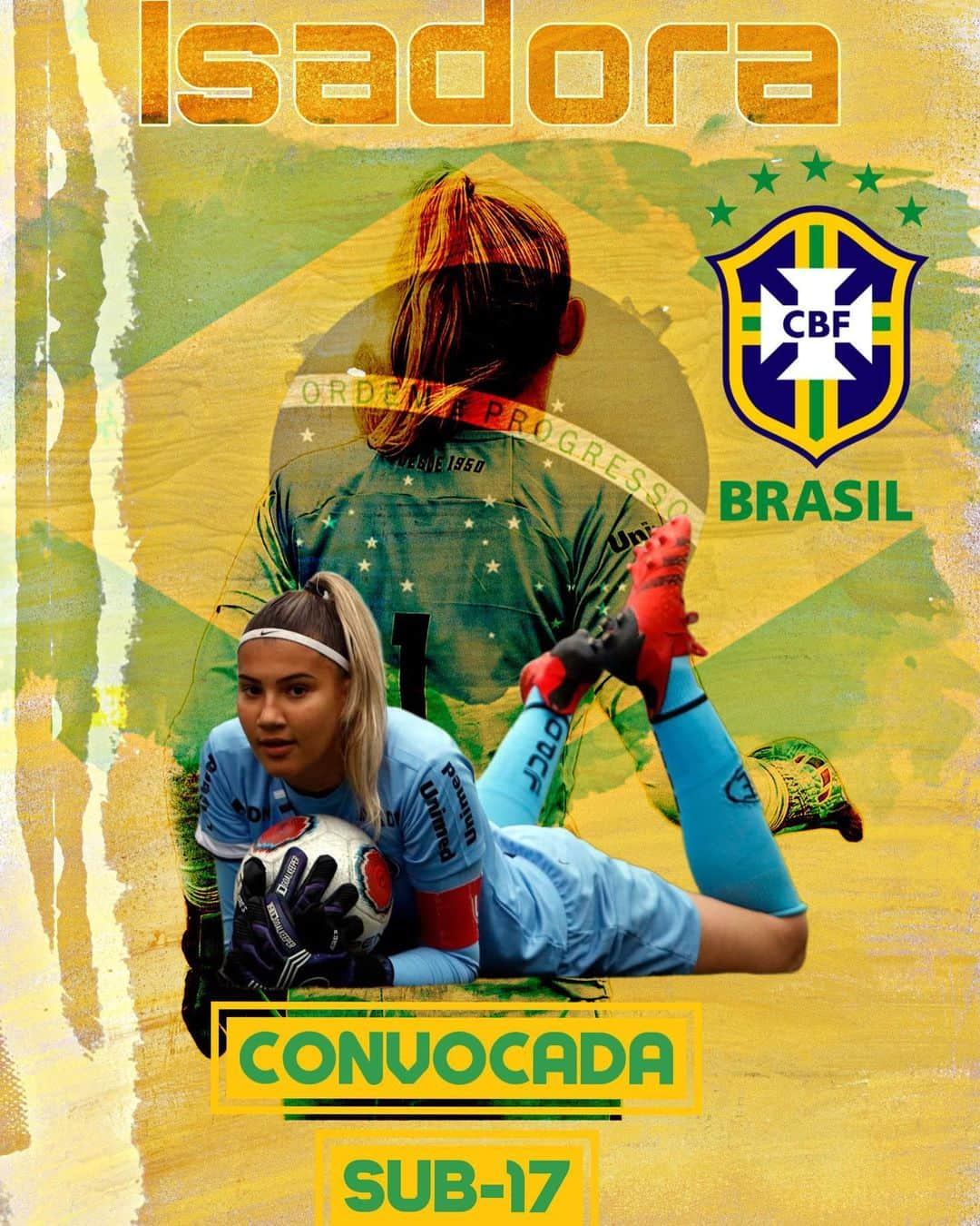 ウェリグトンのインスタグラム：「Quem diria que aquela menina que jogava futebol no meio dos meninos ( porque não tinha uma equipe feminina) chegaria tão longe !!! Parabéns @isafaichell por mais essa conquista👏🏻👏🏻👏🏻 que Deus continue te abençoado cada dia mais, que o seu sonho esteja apenas começando 😘😘😘❤️❤️❤️」