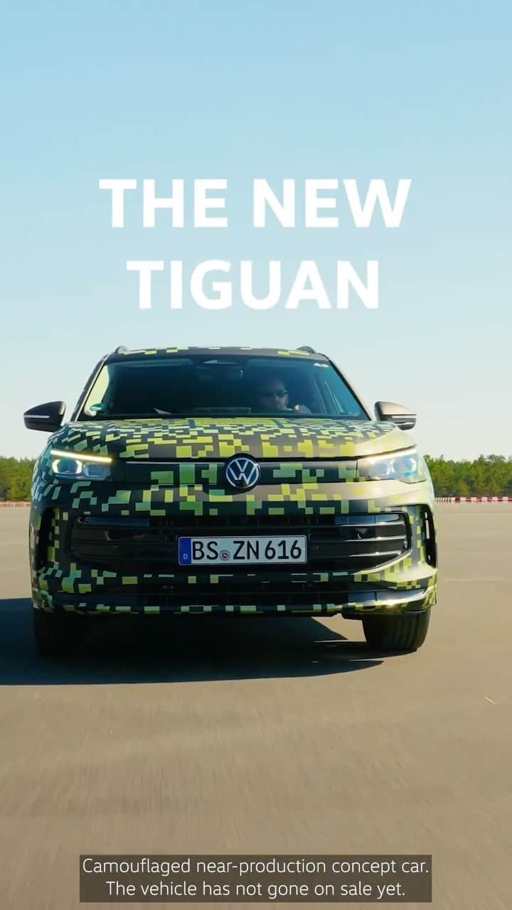 フォルクスワーゲンのインスタグラム：「New all-new Tiguan - Exclusive Preview 🔍 #vwtiguan #volkswagen #vw」
