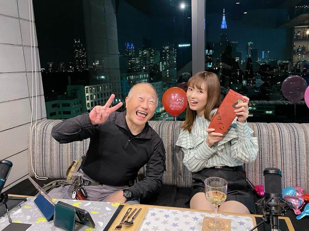 渕上舞のインスタグラム：「🤪←すごい！この顔だ！！！(笑)(笑)  #杉山潔 さん #チェル友 #渕上舞」