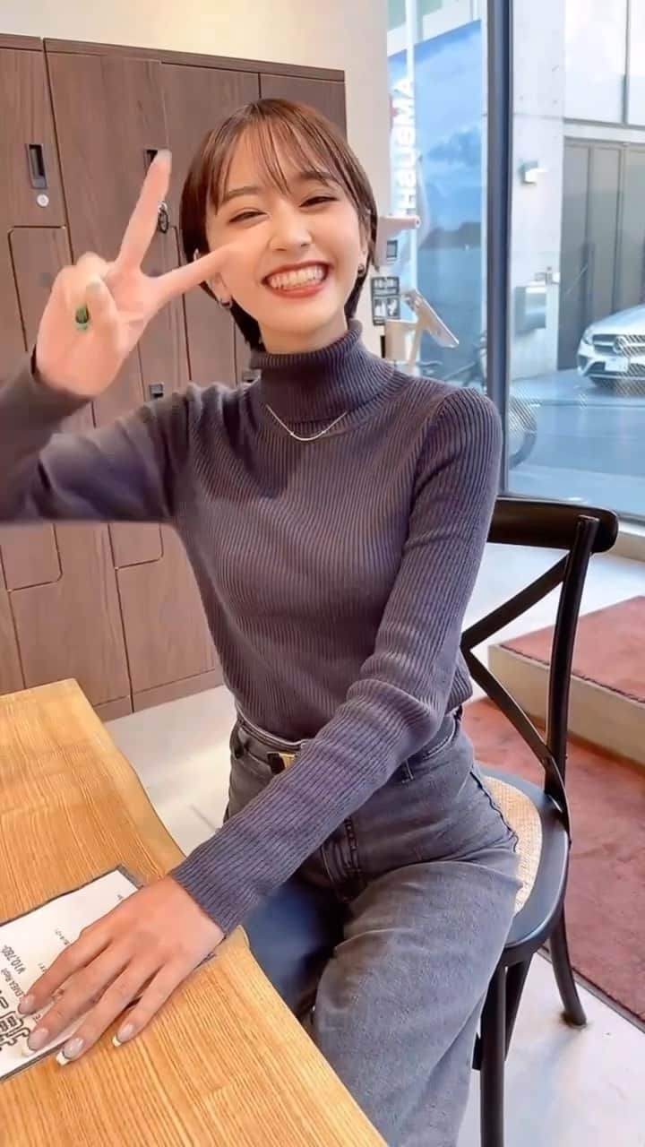 のインスタグラム：「シースルーバングの耳掛けショートボブ🤗✨短めに挑戦したい方におすすめです☺️💕」