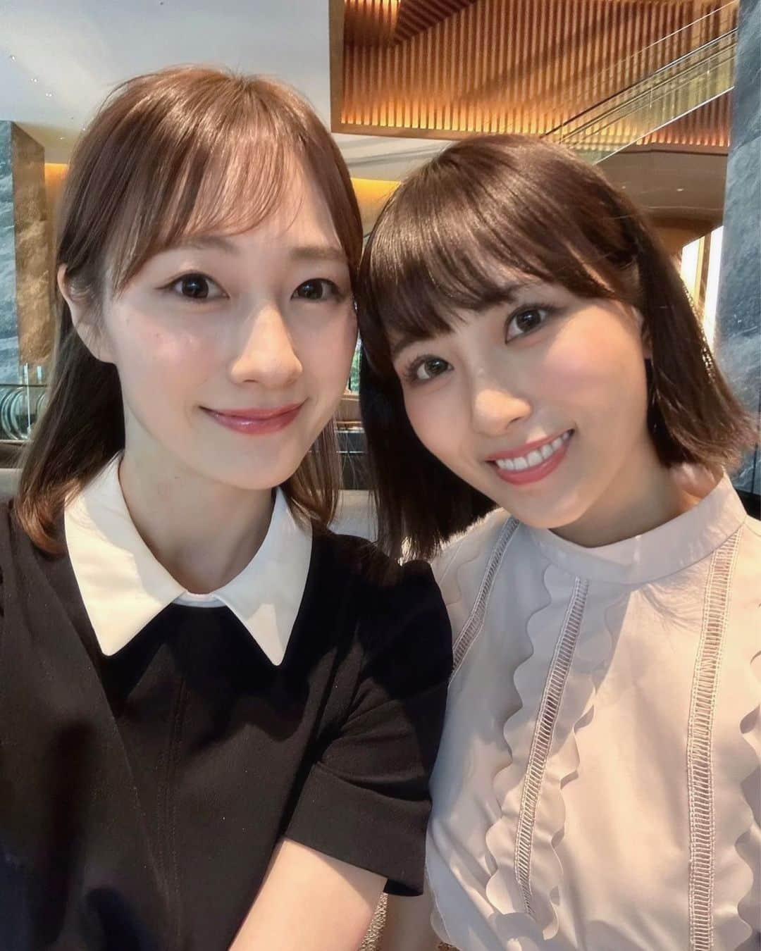 森田真理華のインスタグラム：「みずきとランチ🥂 いつもありがとう🫶  #celford#ランチ#ウェスティン横浜」