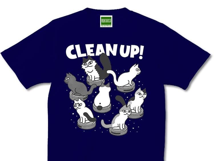 みずしな孝之さんのインスタグラム写真 - (みずしな孝之Instagram)「新作Tシャツ「CLEAN UP!」できました。  まず6/17(土)・18(日)名古屋「クリエーターズマーケット」 https://www.creatorsmarket.com  6/24(土)・25(日)東京ドームシティでの「ネコ市ネコ座」 https://nekoichinekoza.jp  にて先行販売して、そのあと通販となります。 どうぞよろしくお願いします！  詳しくは悪意1000%のほうに。 https://akui1000.com」6月15日 21時36分 - sinamism