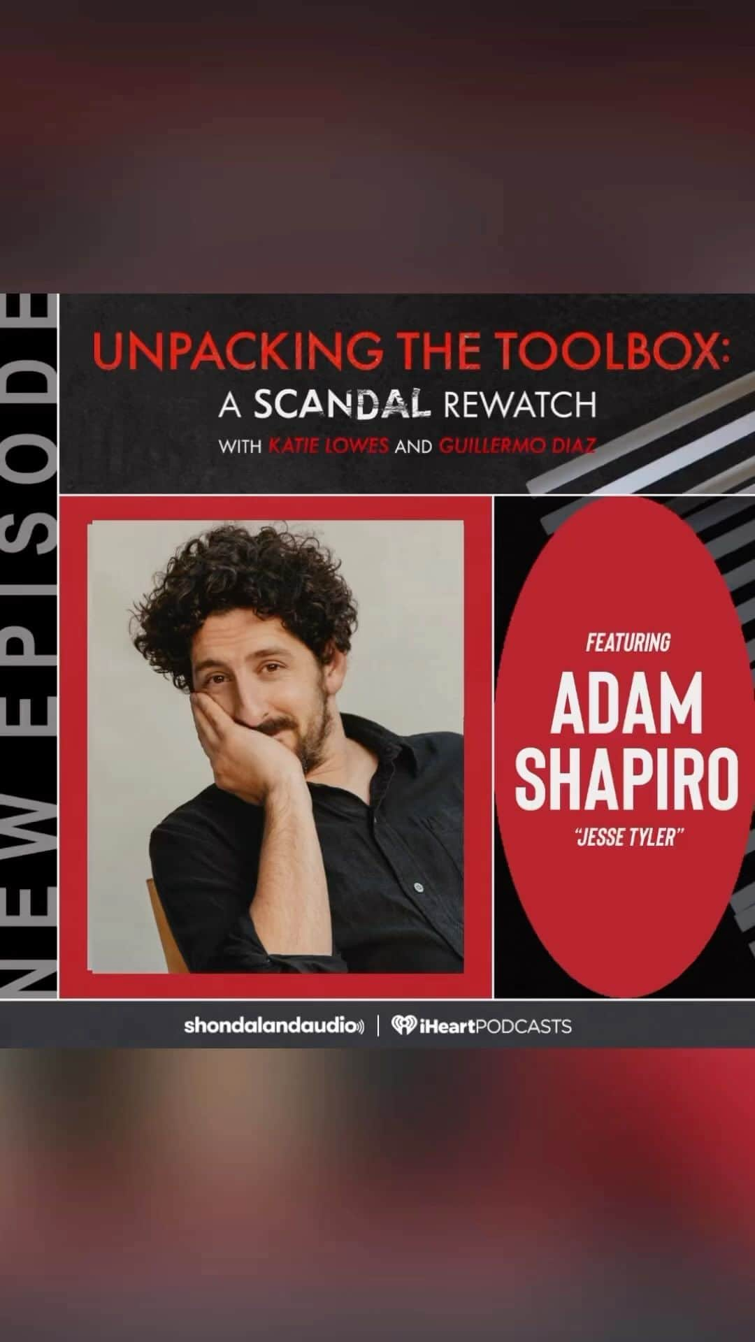 ケイティ・ロウズのインスタグラム：「Didn’t have to look far for today’s #UnpackingTheToolbox guest! Welcome my huuuhhhsband and the man who rigged the election machines back in Defiance, OH where it all began for one President Fitzgerald Grant: @shappyshaps! Link in the bio!」