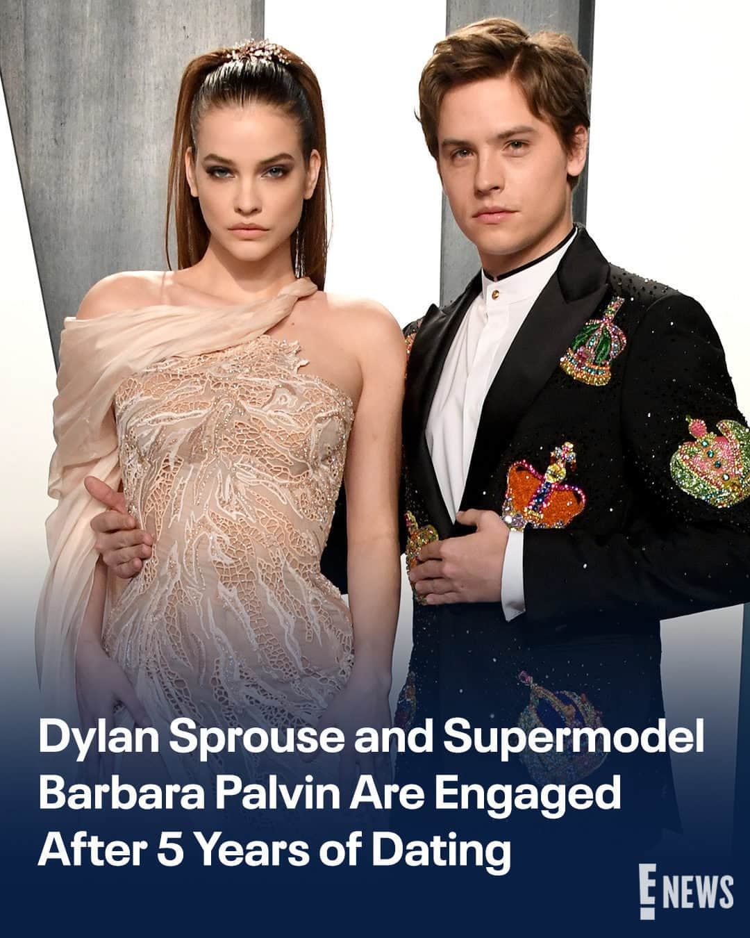 E! Onlineさんのインスタグラム写真 - (E! OnlineInstagram)「Giggling and kicking our feet right now. Barbara Palvin and Dylan Sprouse are officially engaged! 💍✨ Link in bio for all the deets on the big proposal. (📷: Getty)」6月16日 1時02分 - enews