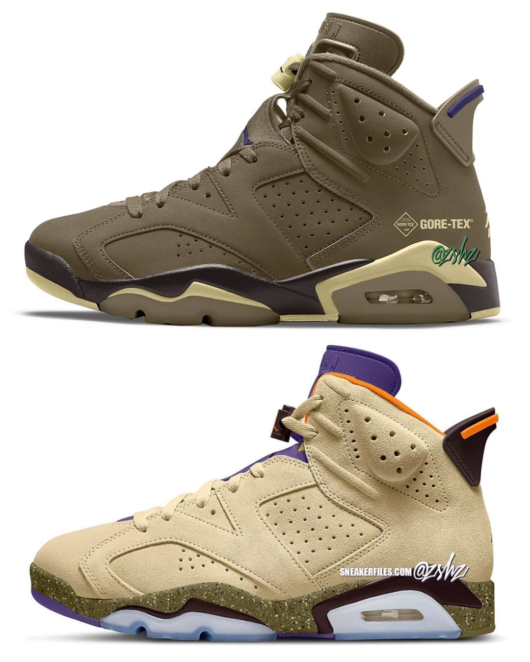 Sneaker Newsさんのインスタグラム写真 - (Sneaker NewsInstagram)「Air Jordan 6 Gore-Tex releasing November 29th ($250)⁠ TOP: What we're getting⁠ BOTTOM: What we expected⁠ Which do you prefer?⁠ LINK IN BIO for more details.」6月16日 1時02分 - sneakernews