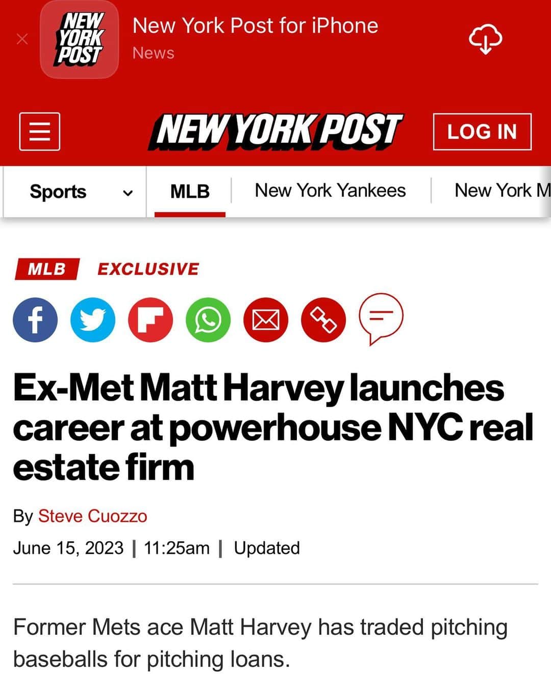 マット・ハービーのインスタグラム：「@newmark  Here we gooo!!」